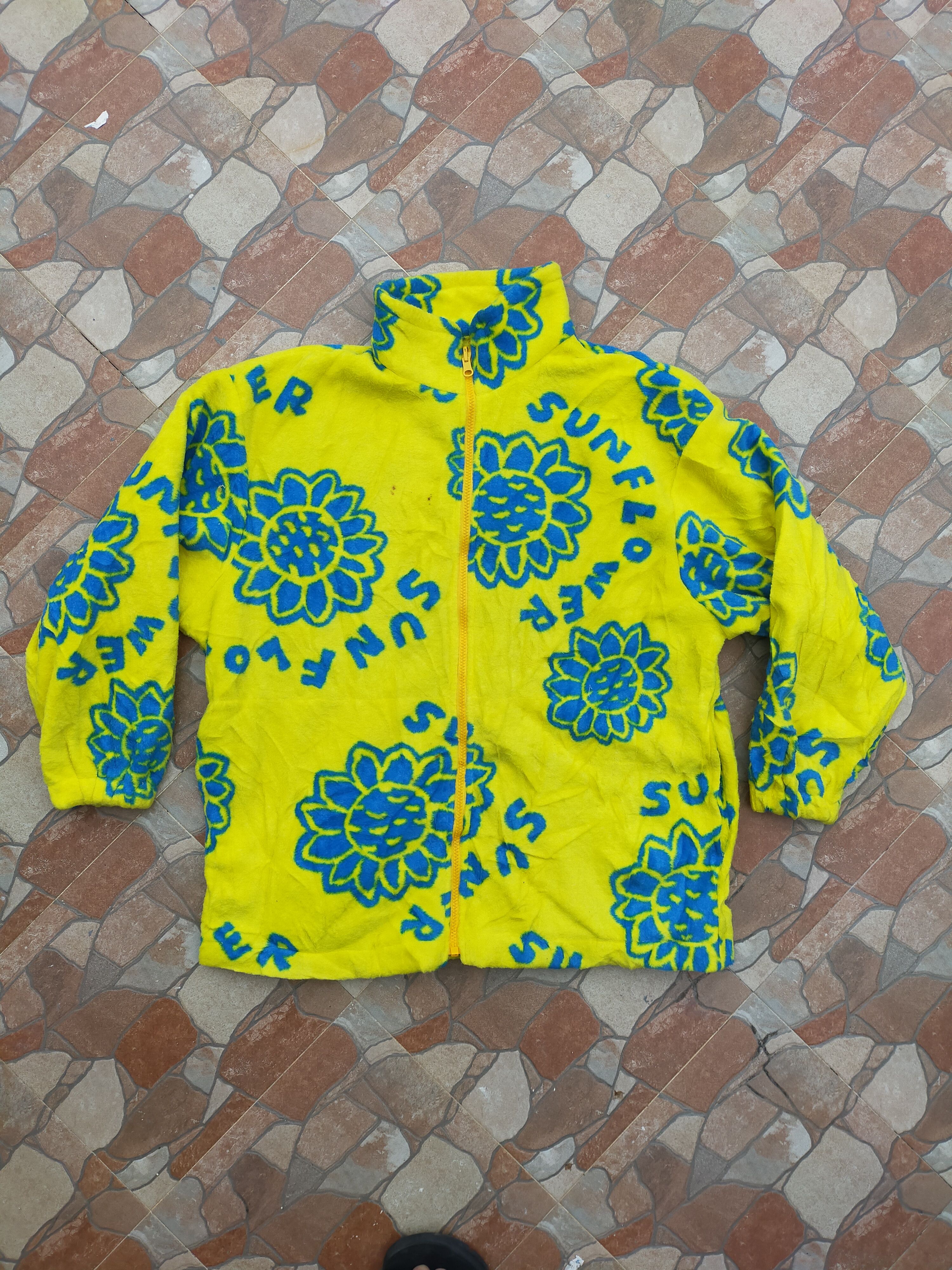 Vintage ellesse like fleece jacket