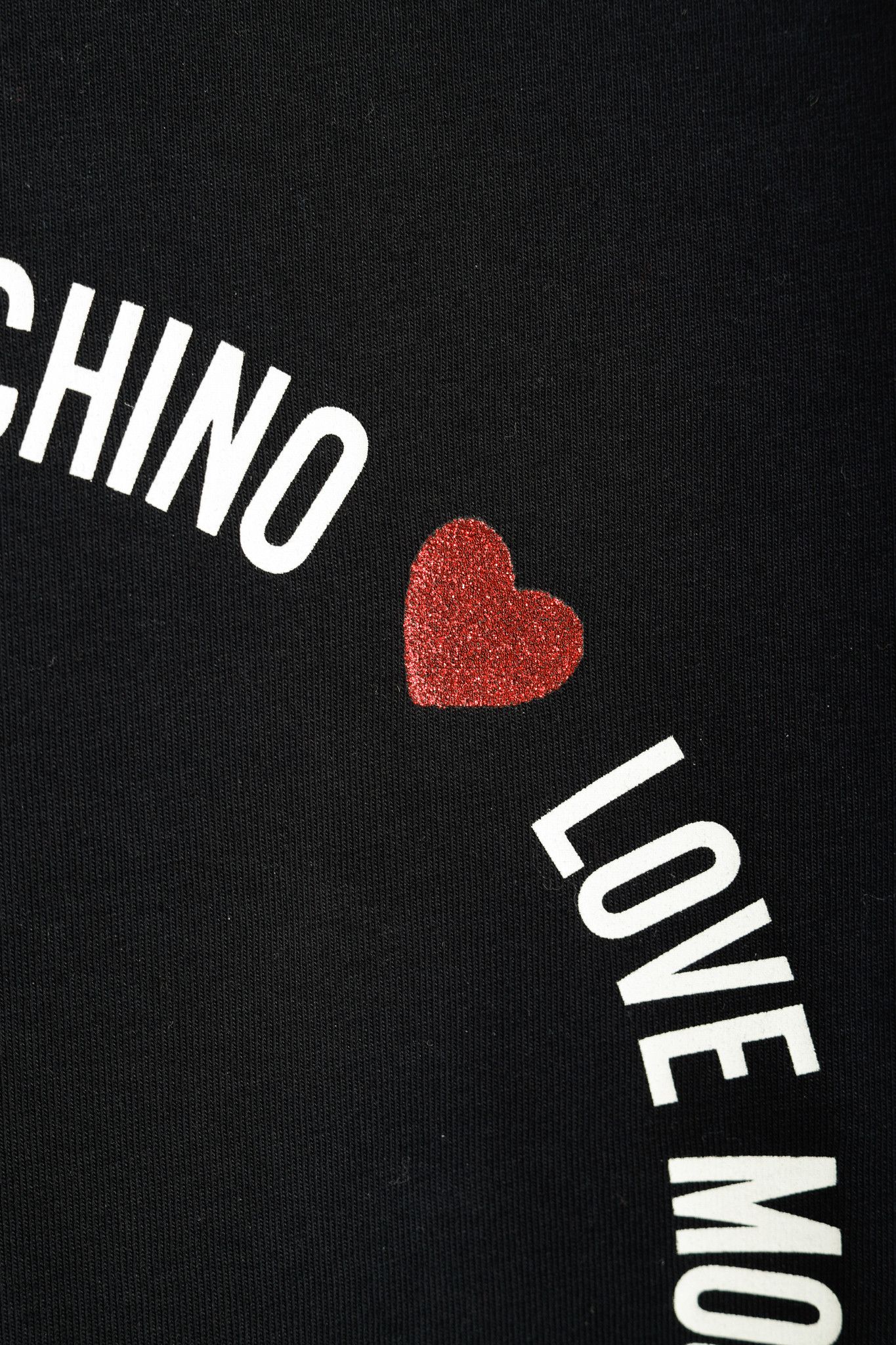 Love Moschino Love Moschino Logo Graphic Long-Sleeve Black Tee Size S / US 4 / IT 40 - 8 Thumbnail