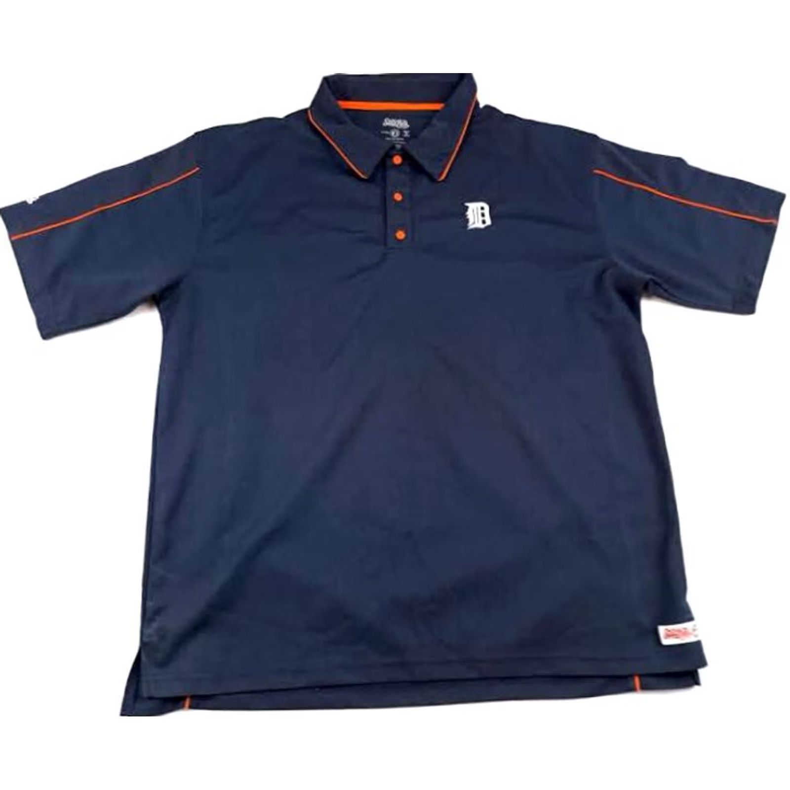 Vintage Stitches Polo Shirt Detroit Tigers 2XL Blue Short Sleeve Button-Up Golf Shirt Men Size US XXL / EU 58 / 5 - 2 Thumbnail