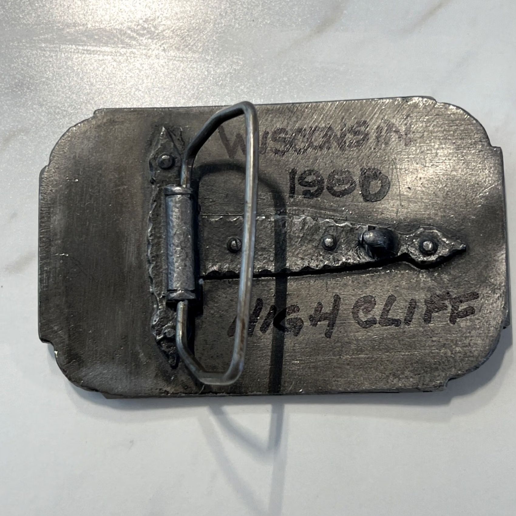 Vintage VINTAGE CORD Owners Club US Belt Buckle Cord 812 Supercharged Metal Silver Men 1980s Cars Size ONE SIZE - 4 Thumbnail