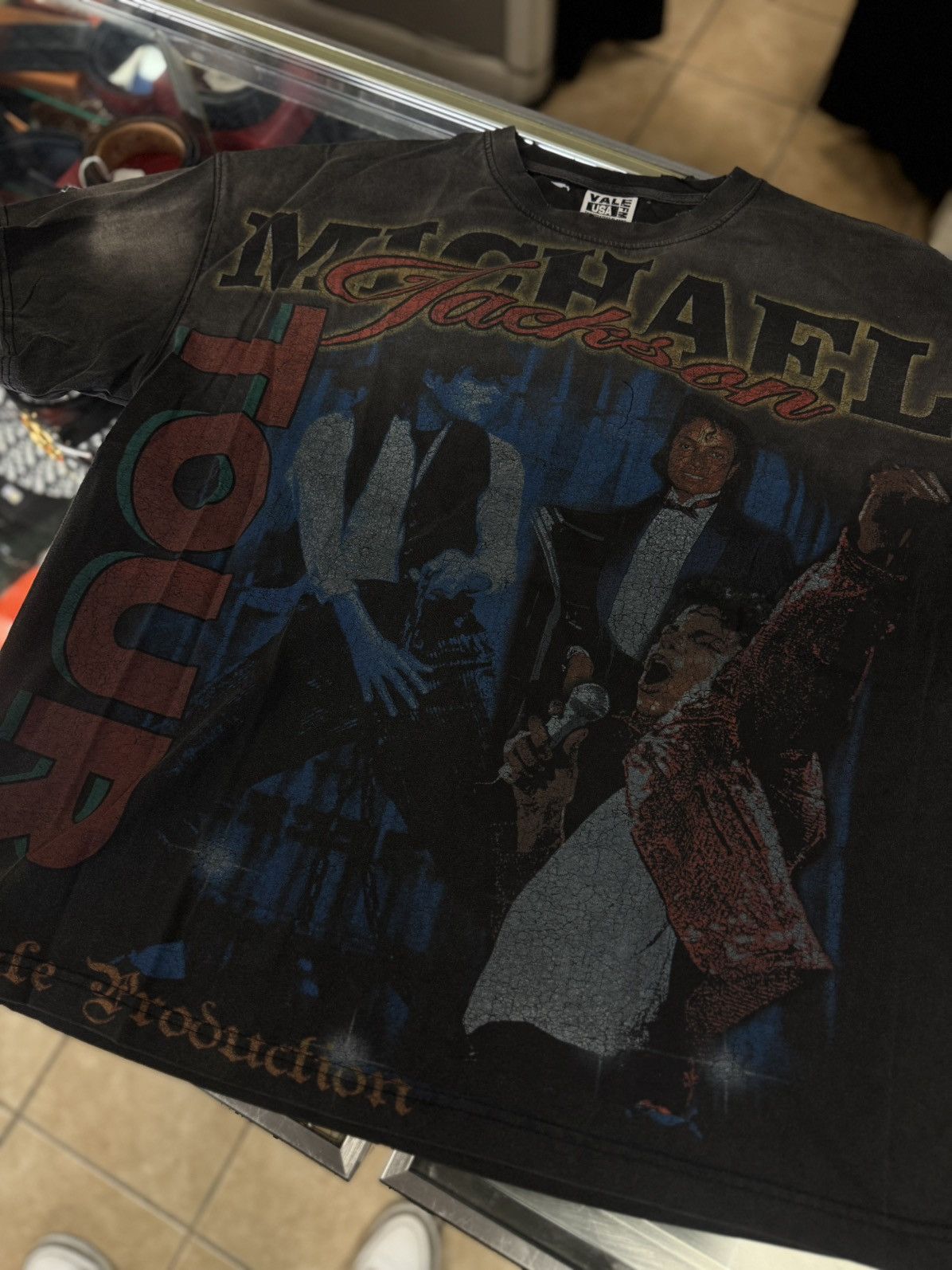 Vale Vale Valley Black Michael Jackson Tee Shirt Size XL (NEW) Size US XL / EU 56 / 4 - 3 Thumbnail