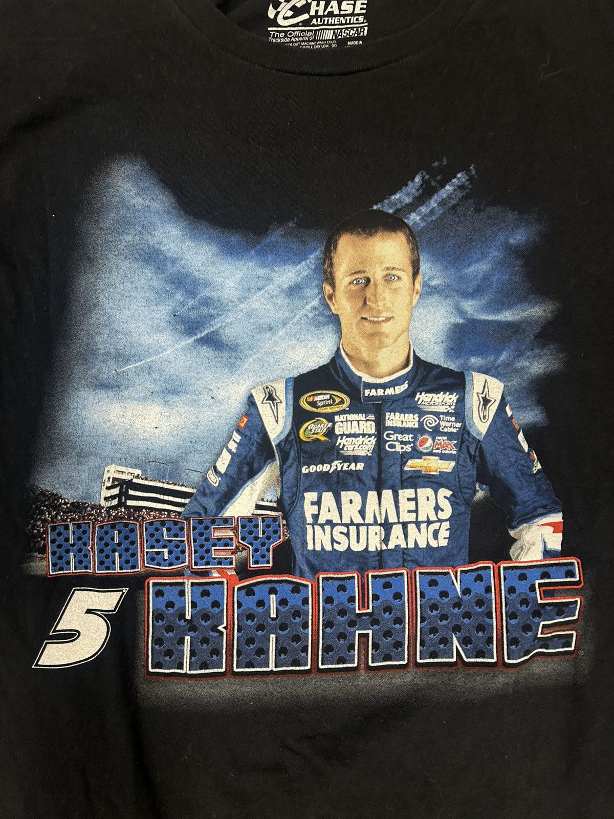 NASCAR × Vintage Crazy Vintage Y2K Essential Black Nascar Kasey Kahne T-Shirt Size US L / EU 52-54 / 3 - 3 Thumbnail