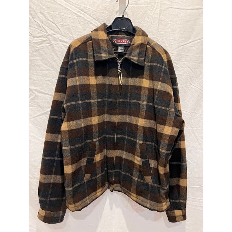 Old Navy VTG Old Navy Barn Work Jacket Mens Brown Tan Navy Full Zip L Size US L / EU 52-54 / 3 - 1 Thumbnail