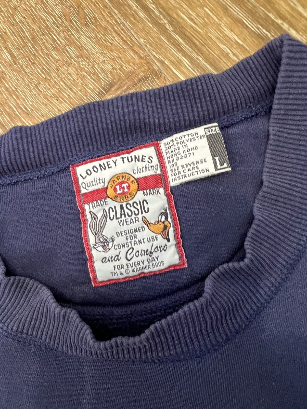 Vintage Vintage Looney Tunes Merrie Melodies crewneck Size US L / EU 52-54 / 3 - 3 Thumbnail