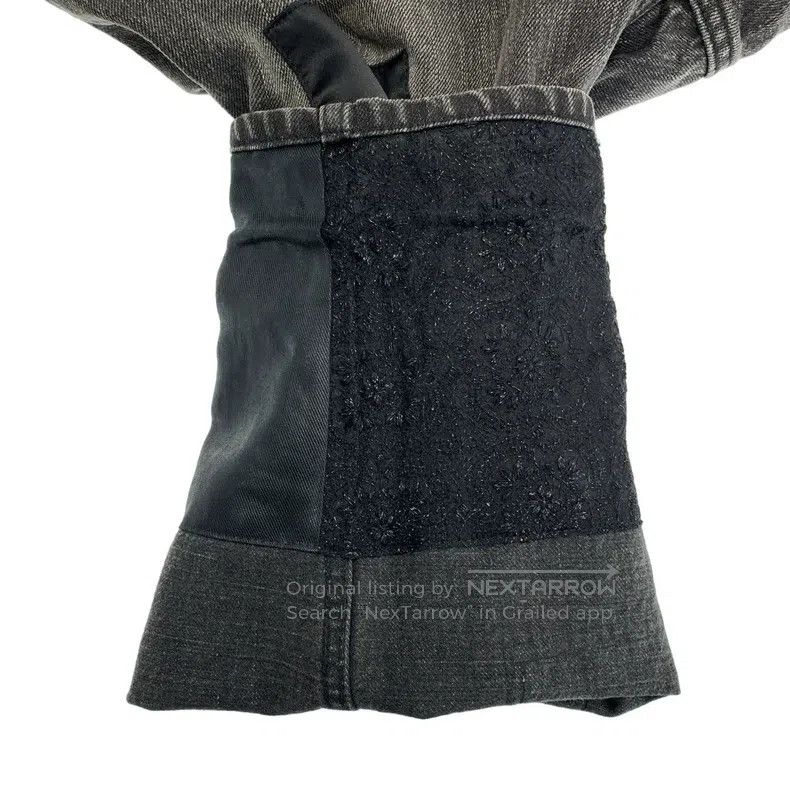 Junya Watanabe Junya Watanabe size XS Patchwork Leather Denim Pants Size US 27 - 9 Thumbnail