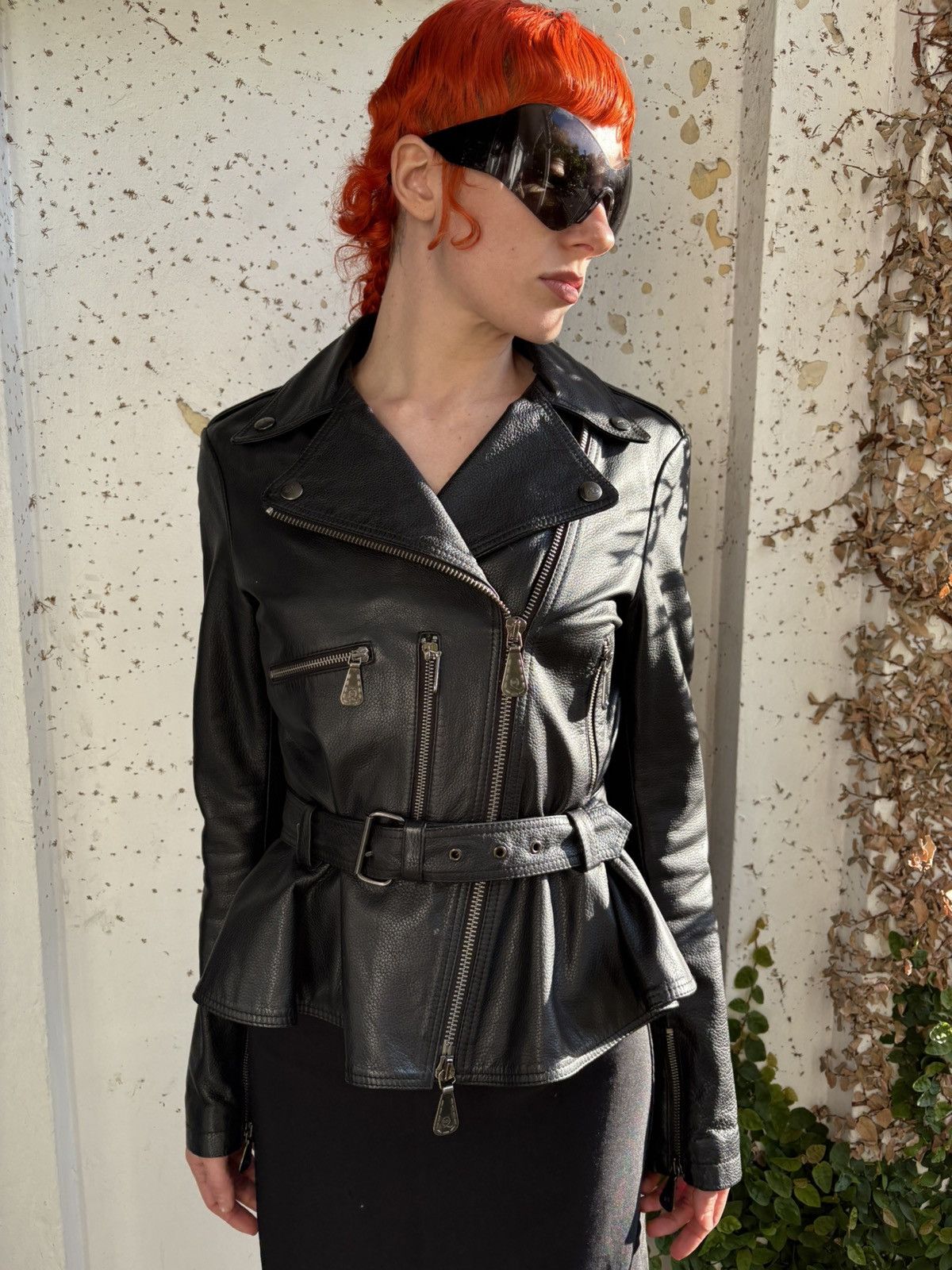 Alexander McQueen Rare Alexander McQueen Leather Biker Jacket Size M / US 6-8 / IT 42-44 - 2 Thumbnail