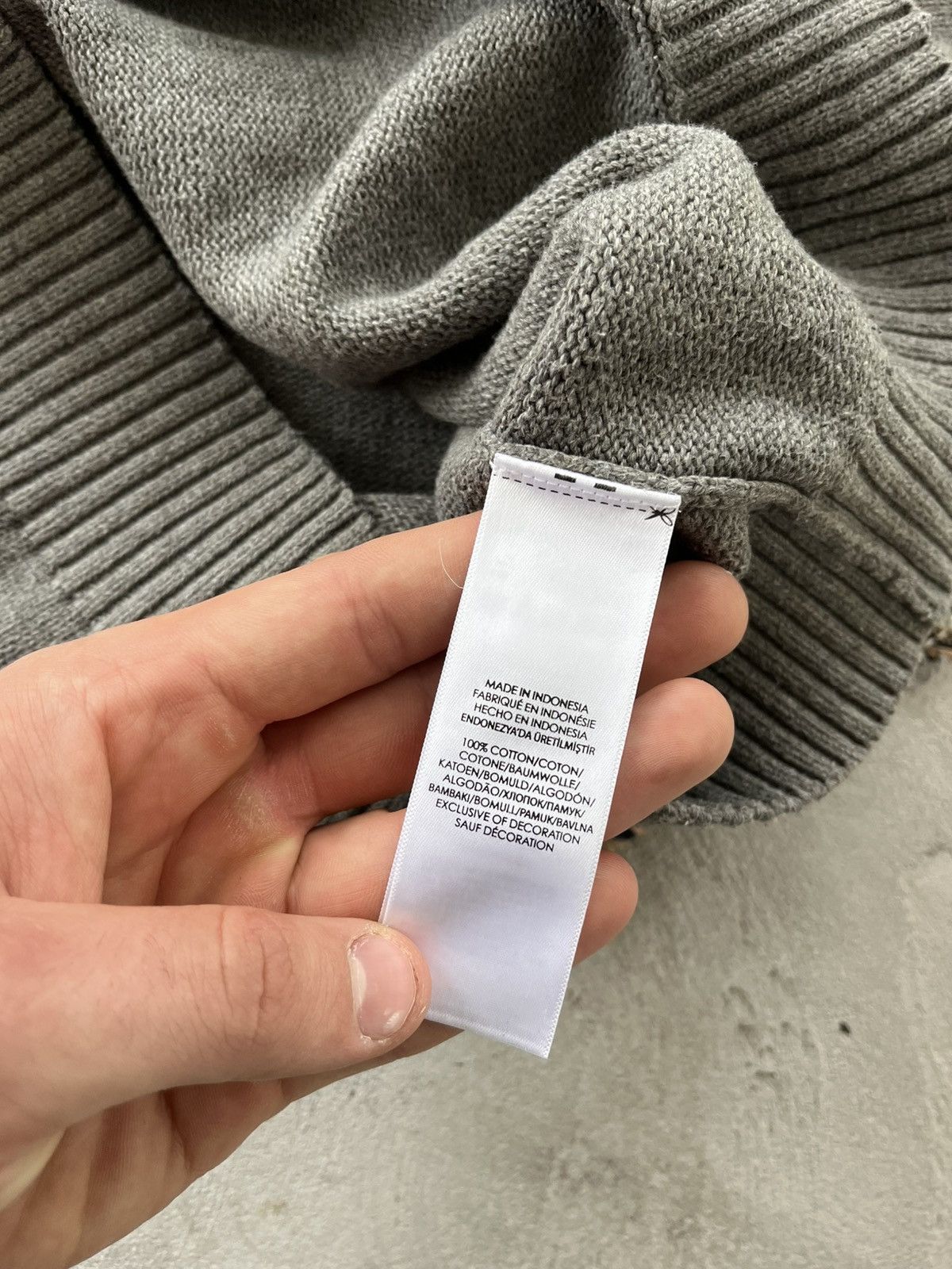 Polo Ralph Lauren Vintage Polo Ralph Lauren Grey Knit Minimalist Sweater Y2K Size US L / EU 52-54 / 3 - 10 Thumbnail