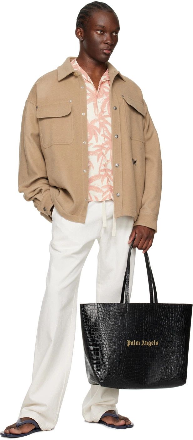 Palm Angels o1y0325 Patterned Shirt in Off White/Pink Size US M / EU 48-50 / 2 - 4 Thumbnail