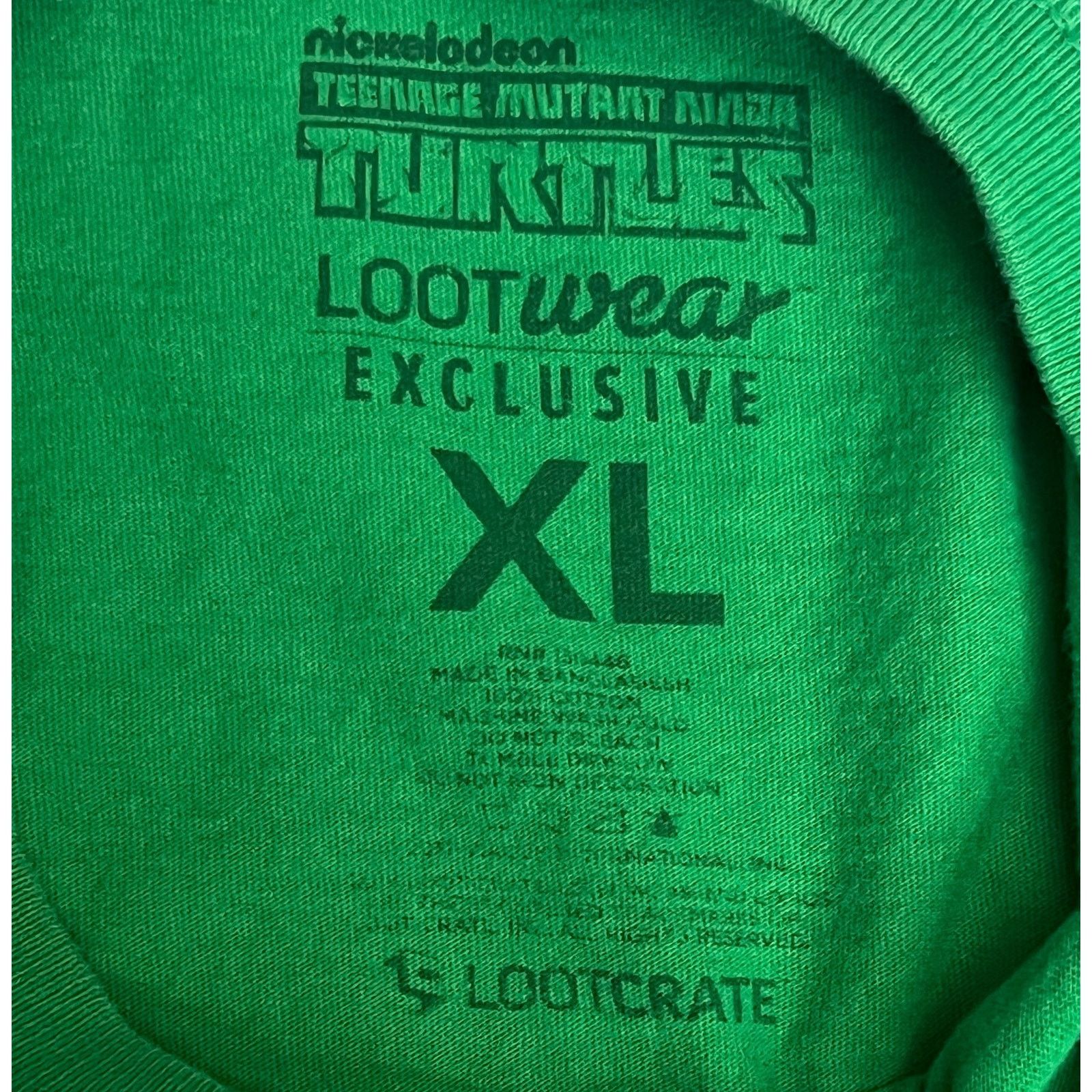 Nickelodeon Teenage Mutant Ninja Turtles Van Green Shirt XL Loot Crate Size US XL / EU 56 / 4 - 4 Thumbnail