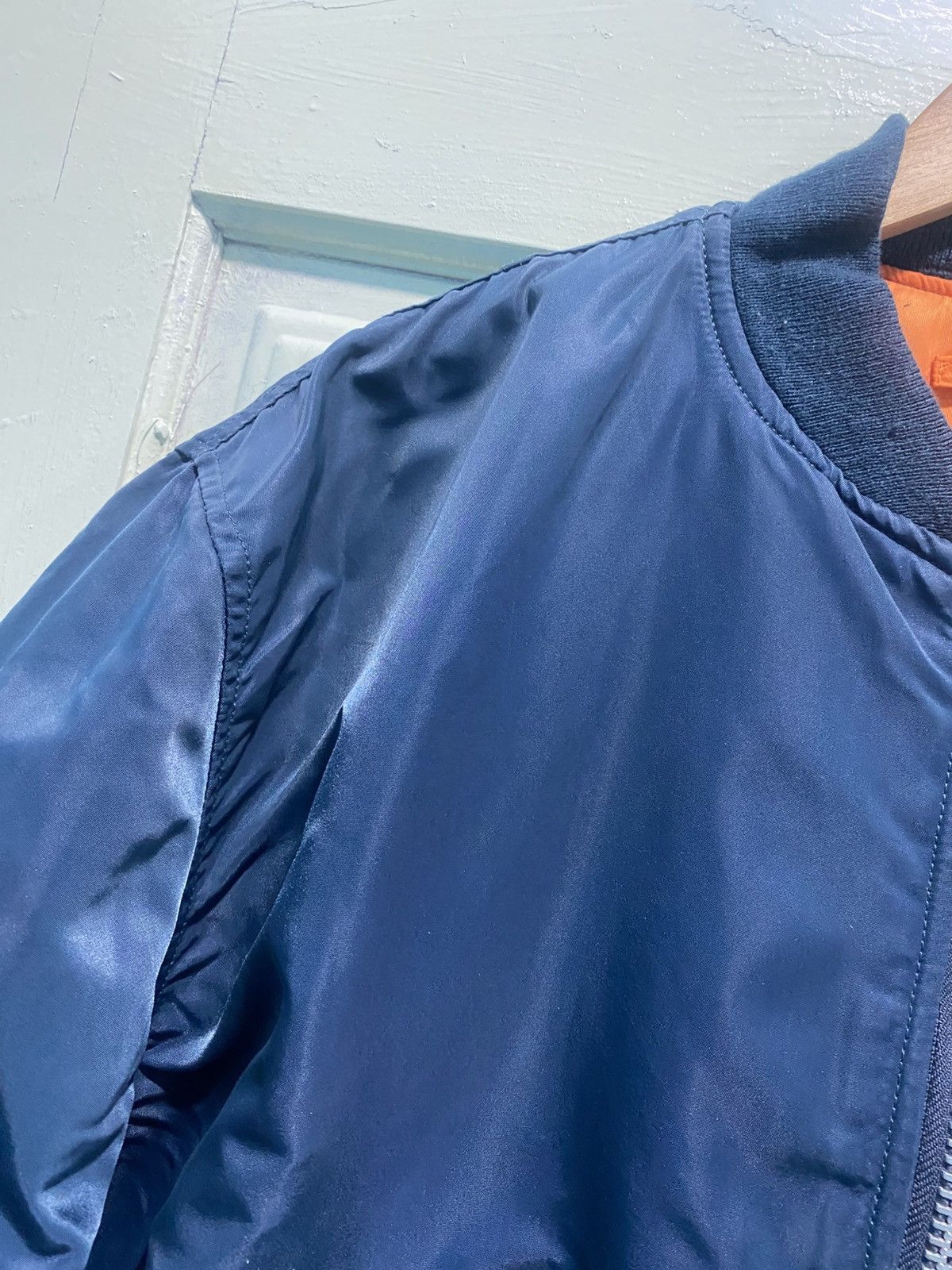 Alpha Industries Vintage Alpha industries Ma-1 Bomber Jacket Navy Blue Size US L / EU 52-54 / 3 - 5 Thumbnail