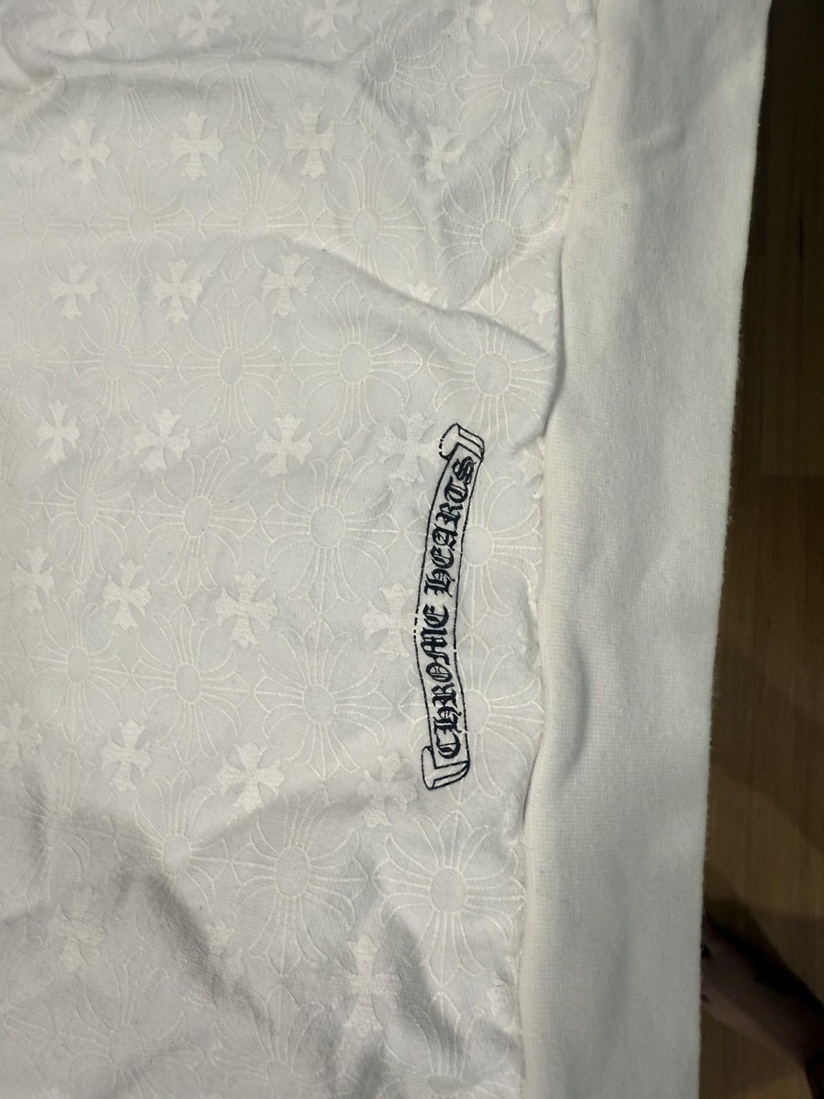 Chrome Hearts All Over Monogram Hooded Sweatshirt White Size US XXL / EU 58 / 5 - 15 Thumbnail