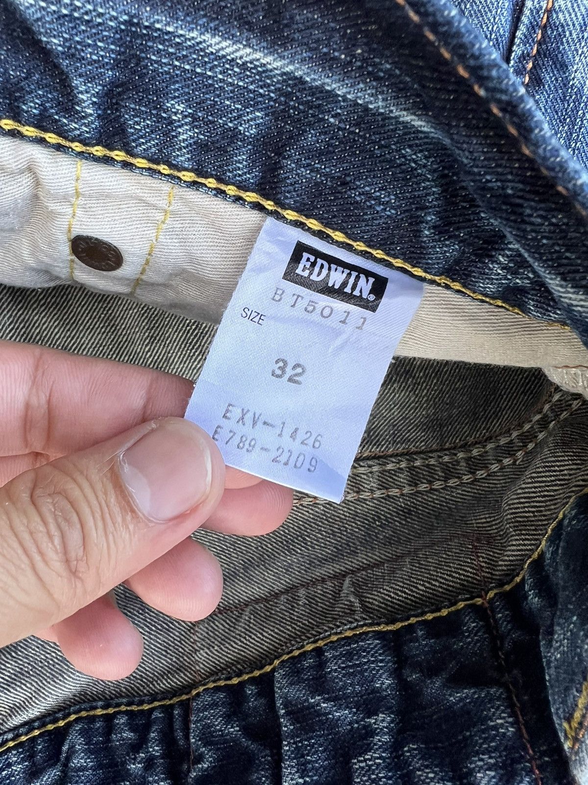 Edwin × Japanese Brand VTG EDWIN DISTRESSED FLARE JEANS VERY RARE Size US 32 / EU 48 - 17 Thumbnail