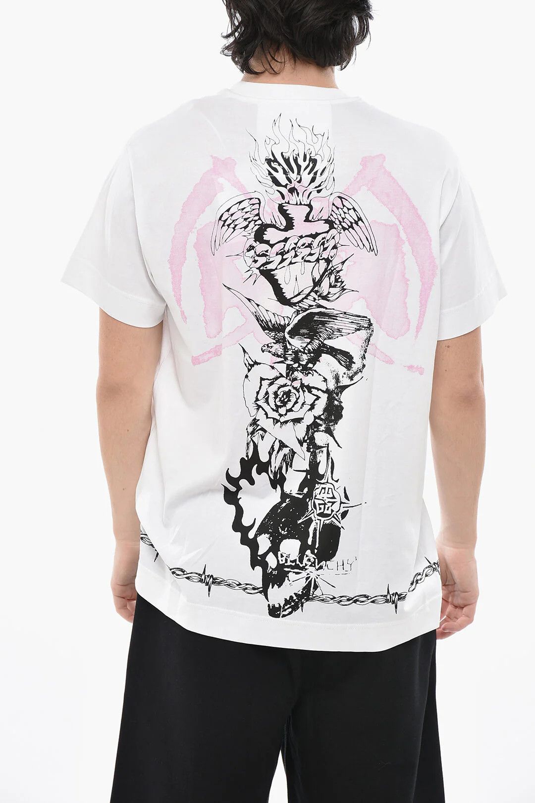 Givenchy og1mm0326 Cotton Crewneck T-Shirt in White Size US XS / EU 42 / 0 - 2 Thumbnail