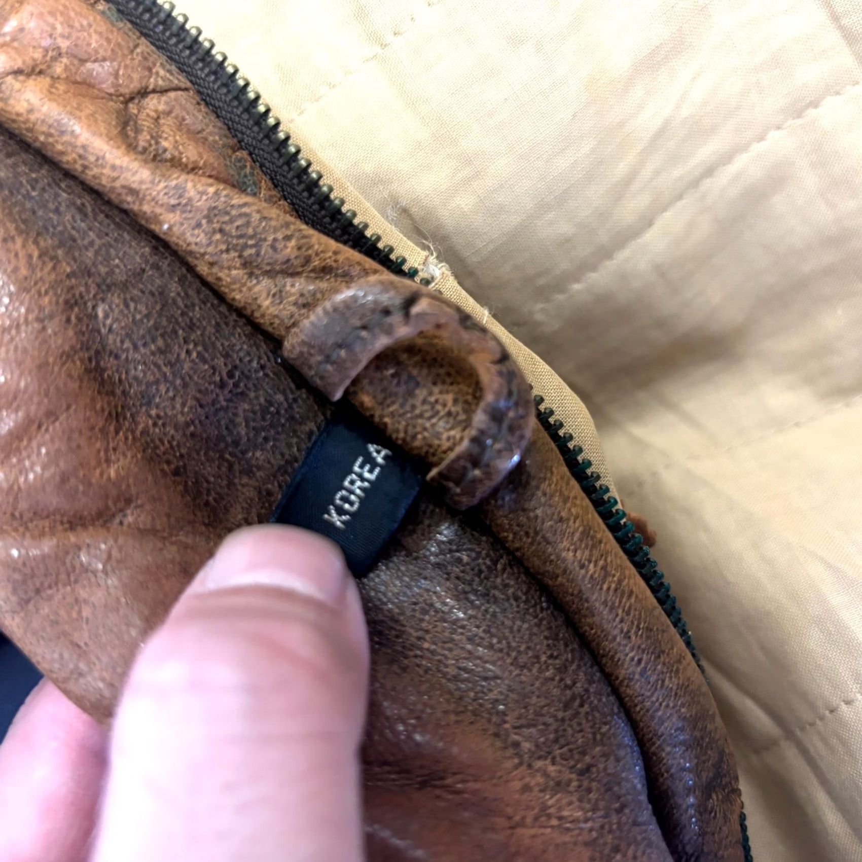 Vintage VINTAGE Zenia Western Jacket Men's 8 Brown Leather Full-Zip Cowboy Rodeo Lined Size M / US 6-8 / IT 42-44 - 6 Thumbnail
