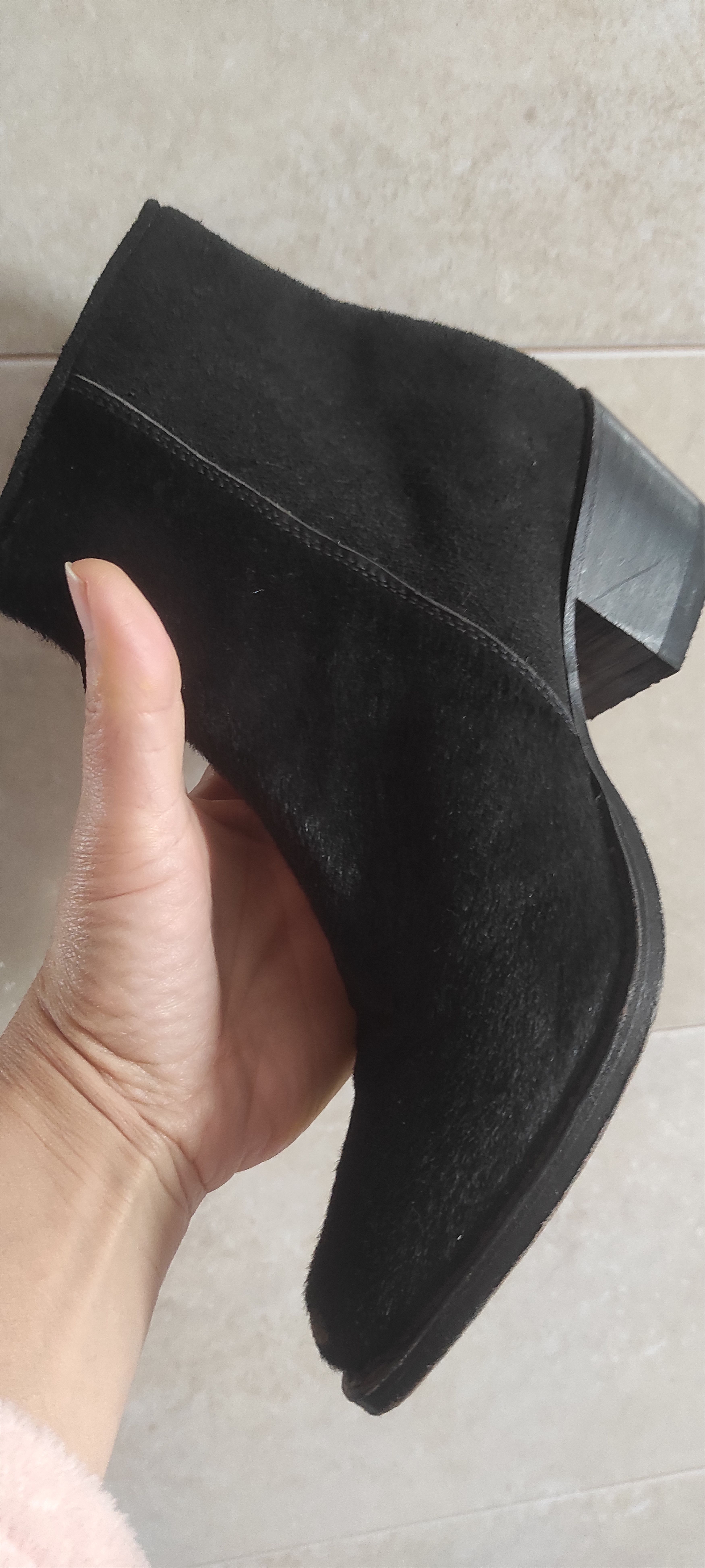 Other Sendra Cowboy Boots Black Suede Leather Ankle Boots Size US 6 / IT 36 - 6 Thumbnail