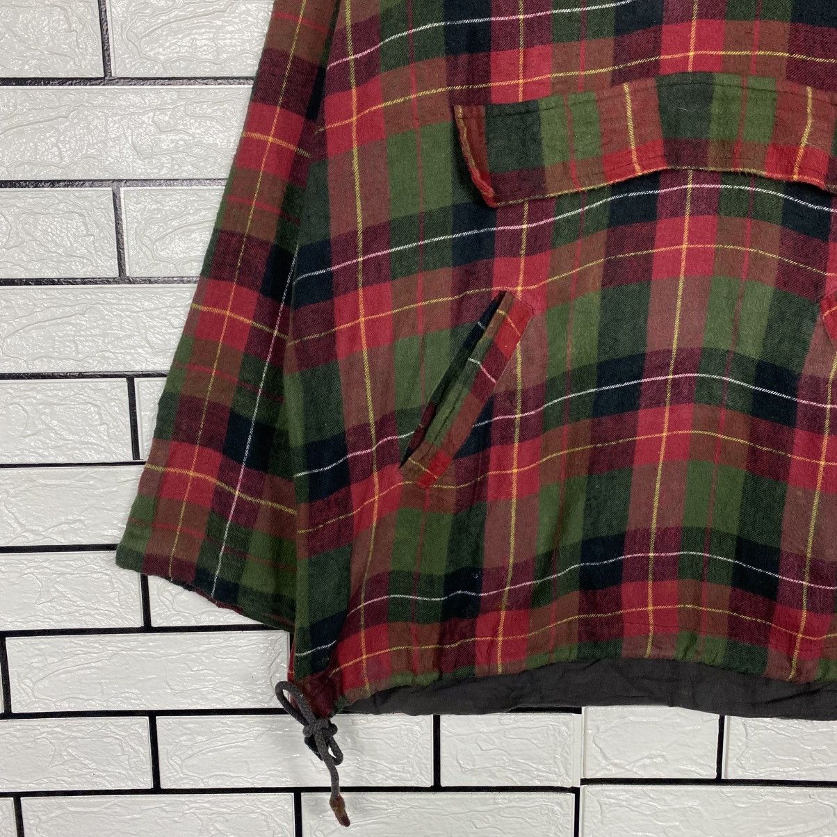 Hysteric Glamour 📌Vintage Half Button Baja Jacket Hoodie Tartan Design Size US M / EU 48-50 / 2 - 5 Thumbnail