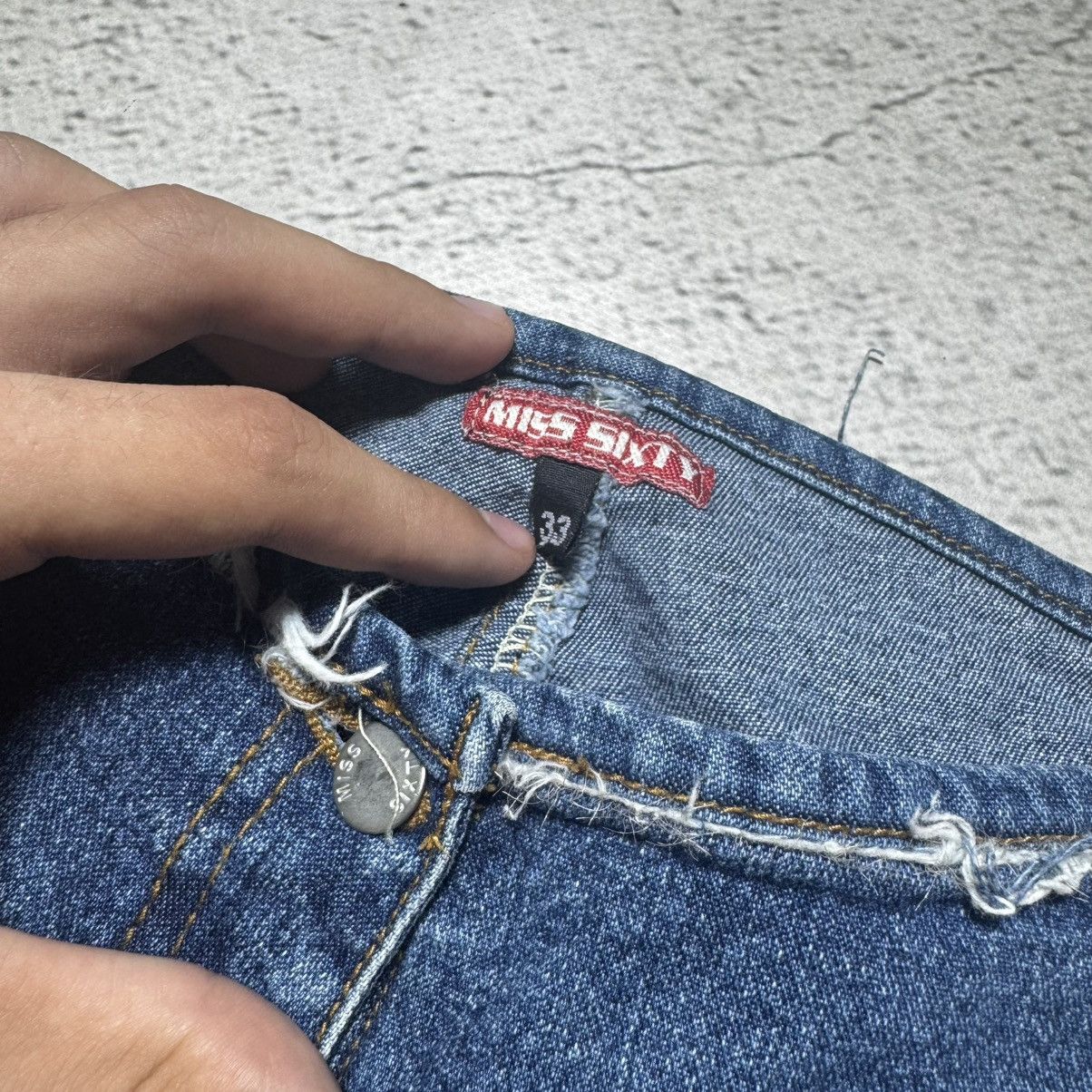 Miss Sixty 🔥rare🔥destroyed flared jeans miss sixty if six was nine Size 33" - 6 Thumbnail