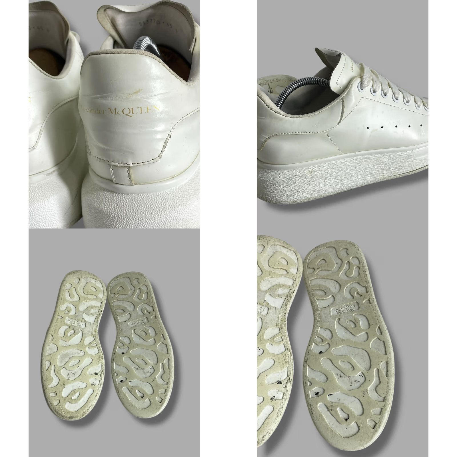 Alexander McQueen Alexander McQueen Men’s Oversized Sneakers Shoes White Leather Casual US 11.5 Mens Size US 11 / EU 44 - 9 Thumbnail