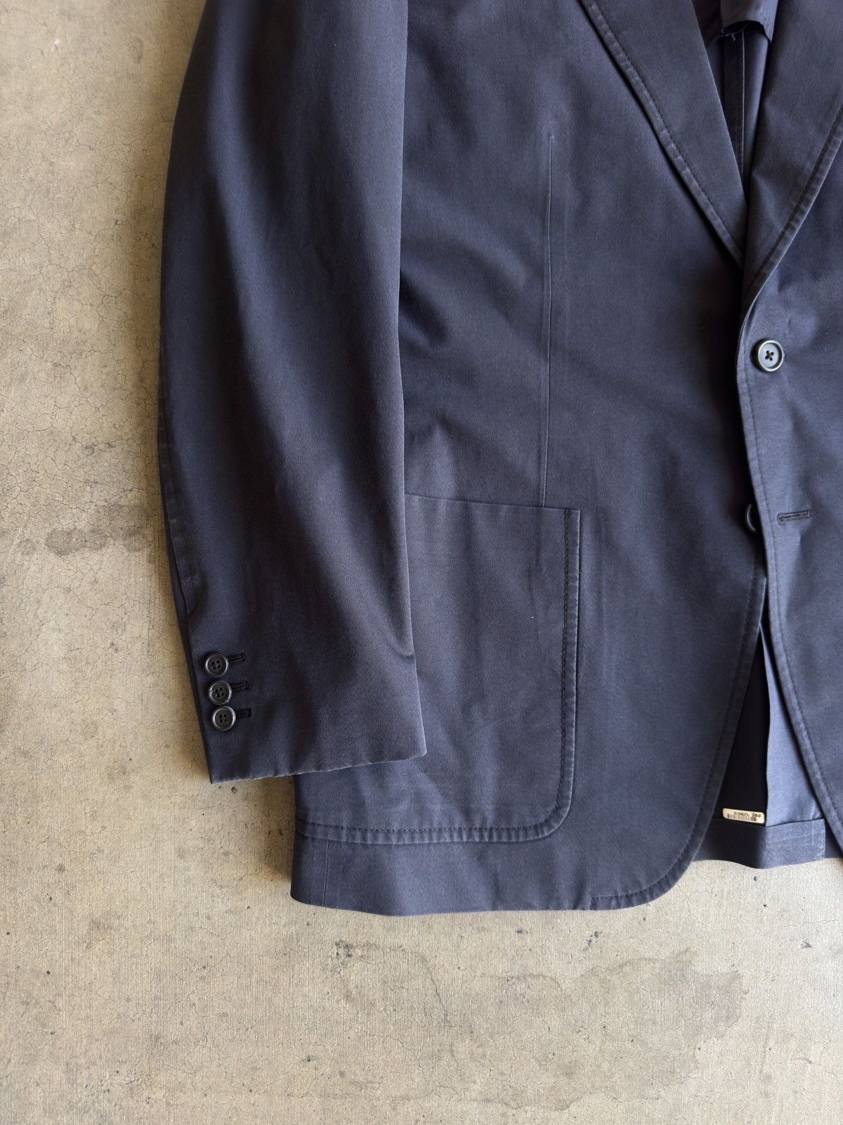 Prada PRADA Made in Italy Cotton Blend Patch Pocket Jacket Size 46R - 4 Thumbnail