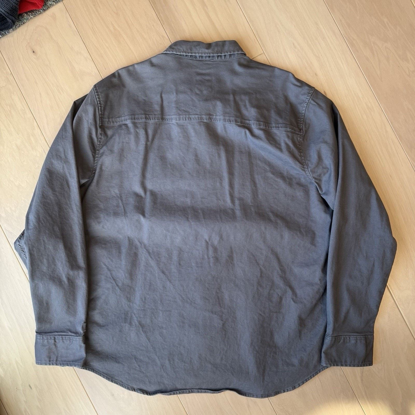Topo Designs Topo Designs Shirt Gray Heavy Cotton Button Up Long Sleeve Size US XL / EU 56 / 4 - 8 Thumbnail