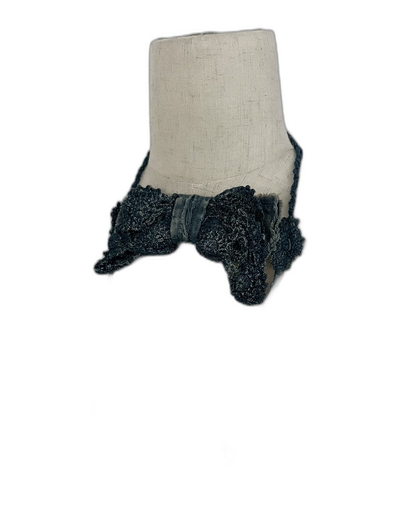 Kapital Blue Crochet Bowtie Denim Accessory Size ONE SIZE - 1 Thumbnail