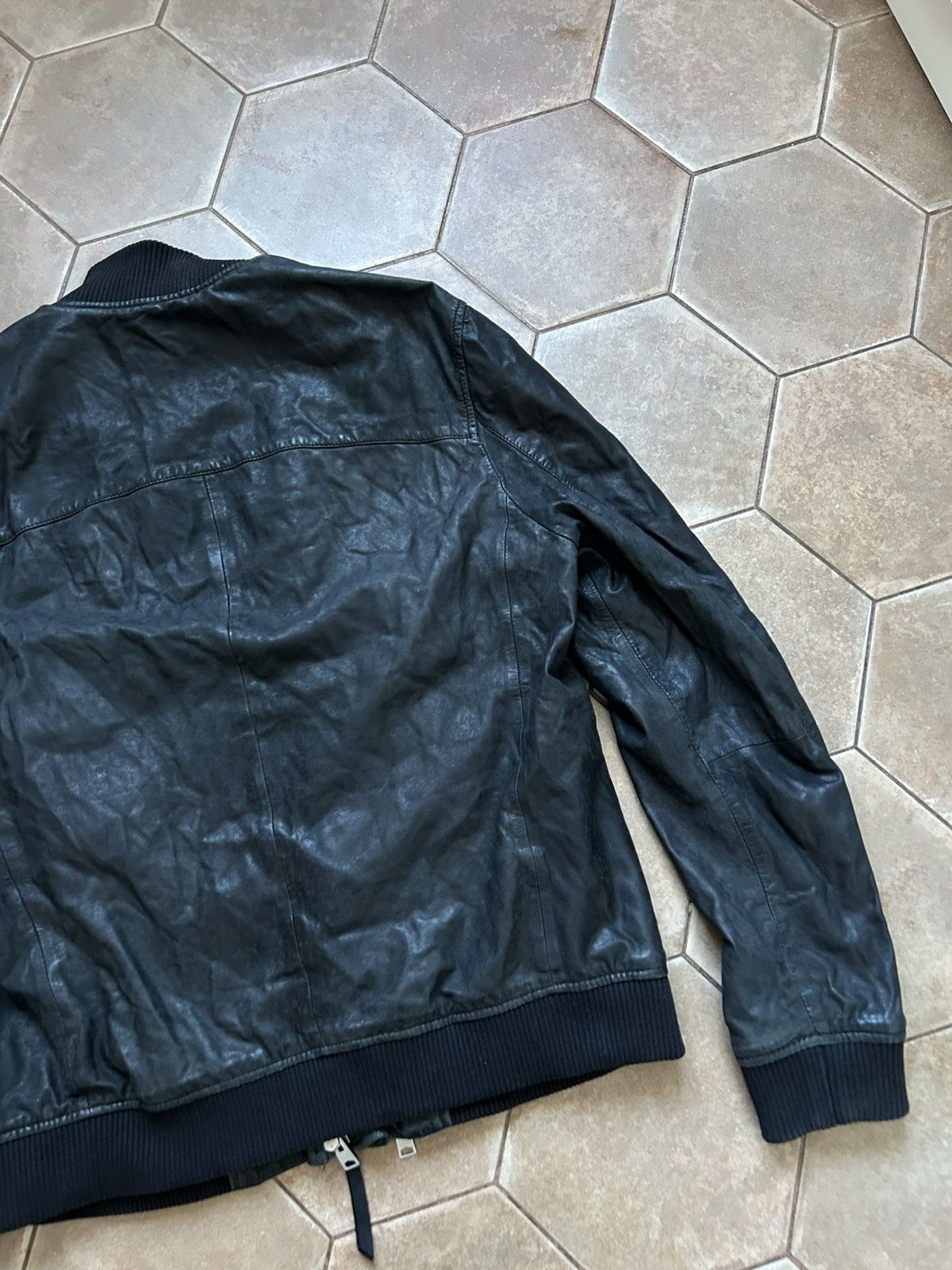 Allsaints All Saints Leather Jacket Biker Black Size US L / EU 52-54 / 3 - 9 Thumbnail