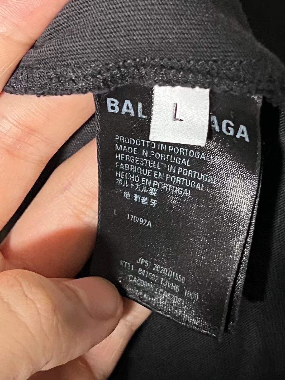 Balenciaga Balenciaga Black Church Letter Short Sleeve Size US L / EU 52-54 / 3 - 5 Thumbnail
