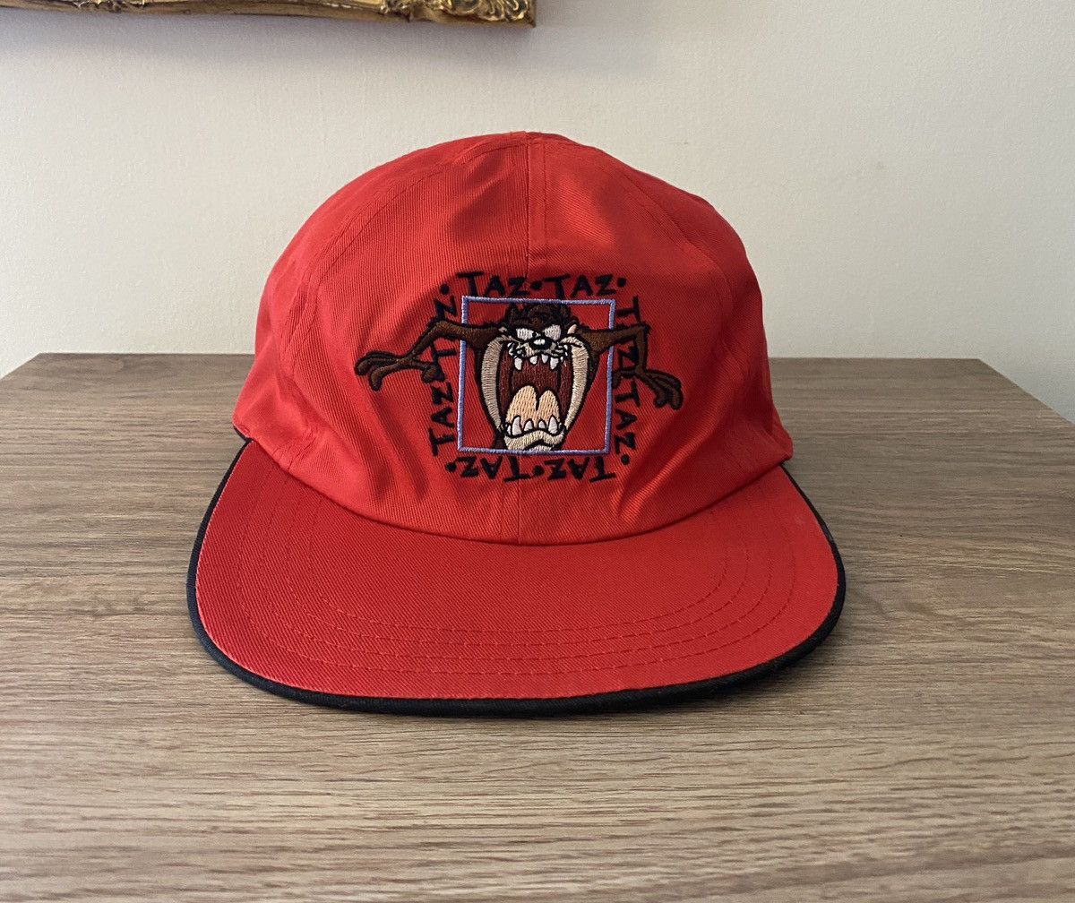Vintage Vintage 90’s Taz Tweety Reversible Looney Tunes Fitted Cap Size ONE SIZE - 1 Thumbnail