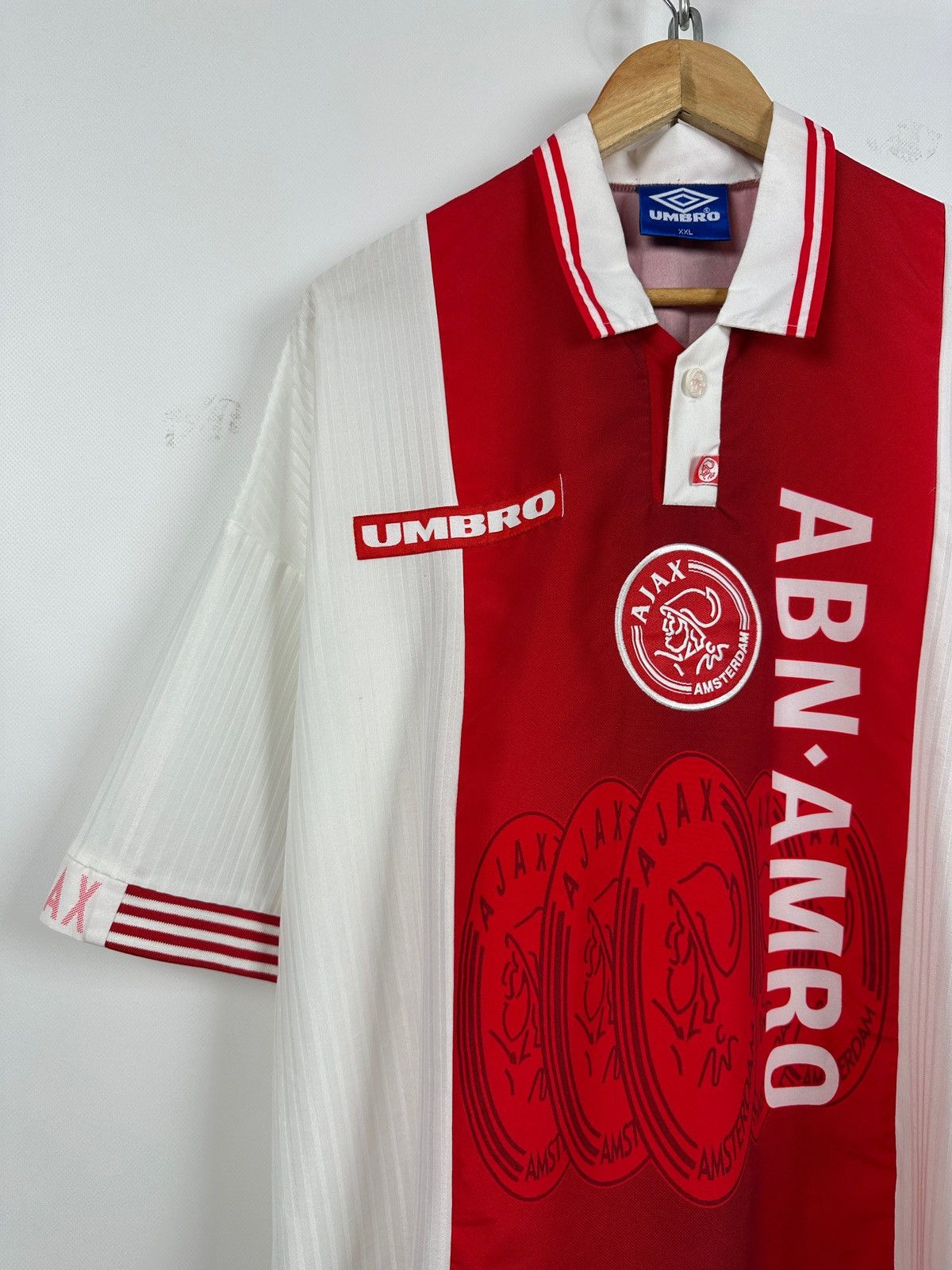 Umbro 1997 Umbro Ajax Amsterdam Litmanen #10 Vintage Soccer Jersey Size US XXL / EU 58 / 5 - 5 Thumbnail