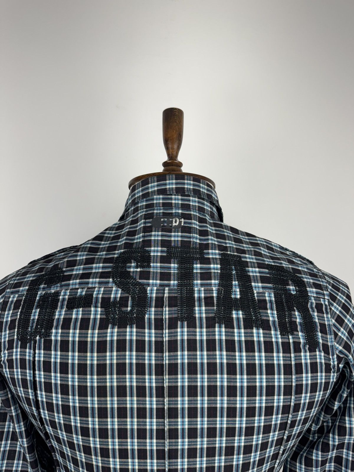 G-Star × Vintage Men’s Vintage G-Star Raw New Gould Check Long Sleeve Shirt Size US S / EU 44-46 / 1 - 6 Thumbnail