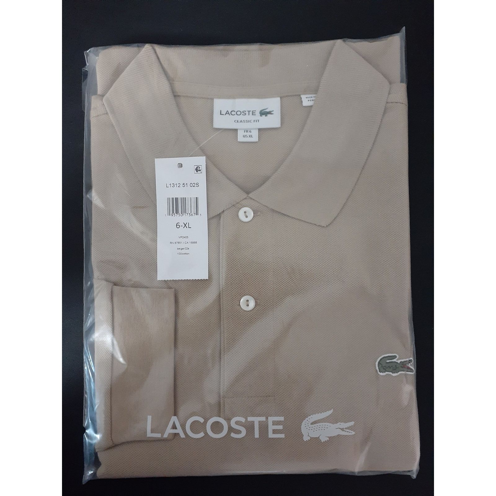 Lacoste Lacoste Men's Classic Long Sleeve Pique Polo Shirt Viennois Size US XL / EU 56 / 4 - 2 Thumbnail