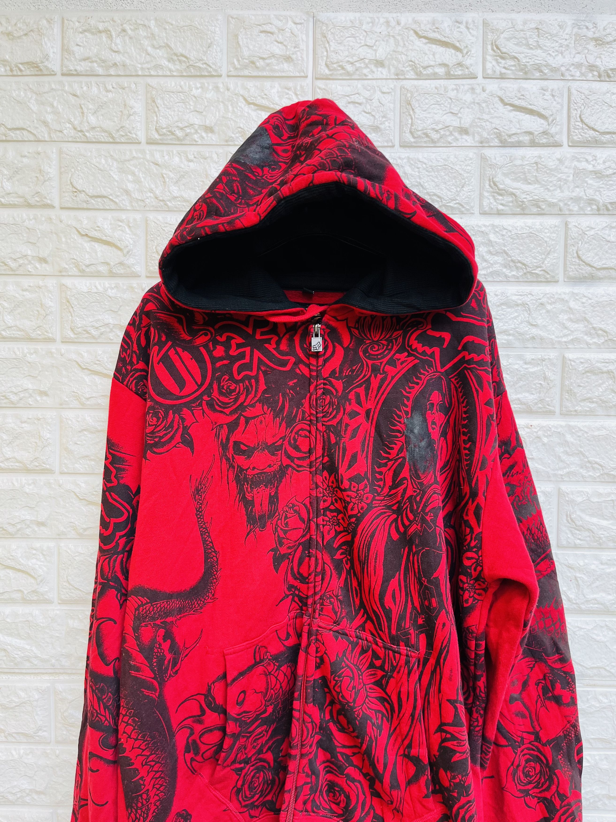 Fox Racing Vintage Fox Racing Motorcycle Japanese Designe Fashion Style Size US L / EU 52-54 / 3 - 3 Thumbnail