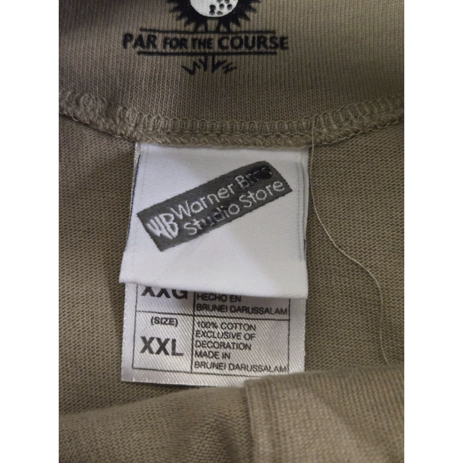 Vintage Warner Bros Bugs Bunny Golf Polo Shirt Mens 2XL Khaki Short Sleeve Polo Embroidered 2000s Size US XXL / EU 58 / 5 - 4 Thumbnail