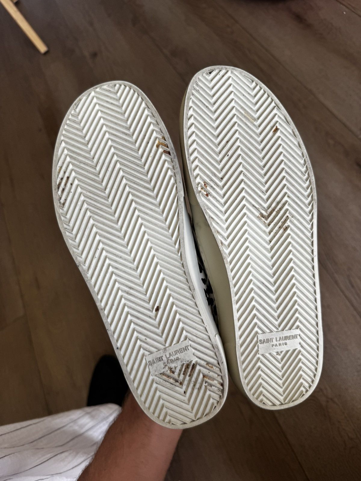 Saint Laurent Paris Hedi era Babycat Slip Ons Size US 8 / EU 41 - 8 Thumbnail