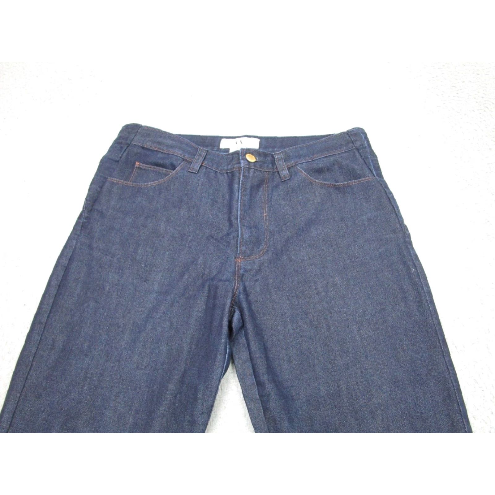 Armani Exchange VINTAGE Armani Exchange Jeans Women's 6 Blue Raw Denim 5-Pocket Embroidered W/ Pockets 2000s Y2K Straight Rise Mid Waist 30" Inseam 29" Size 28" / US 6 / IT 42 - 3 Thumbnail