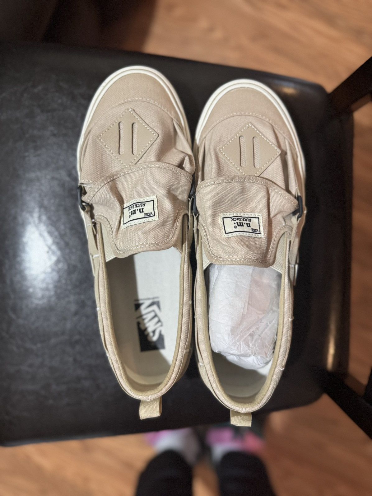 Vans NICOLE MCLAUGHLIN VANS COLLAB BIEGE VANS SLIP ONS !! Size US 10 / EU 43 - 10 Thumbnail