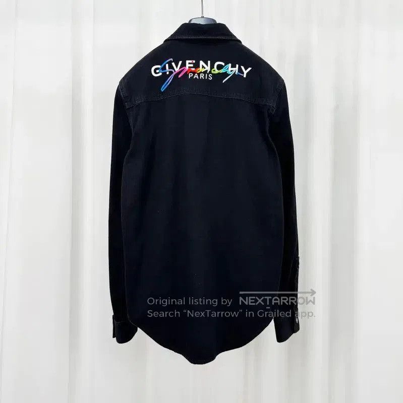 Givenchy Givenchy Black Denim Long Sleeve Shirt . Size XS / US 0-2 / IT 36-38 - 2 Thumbnail