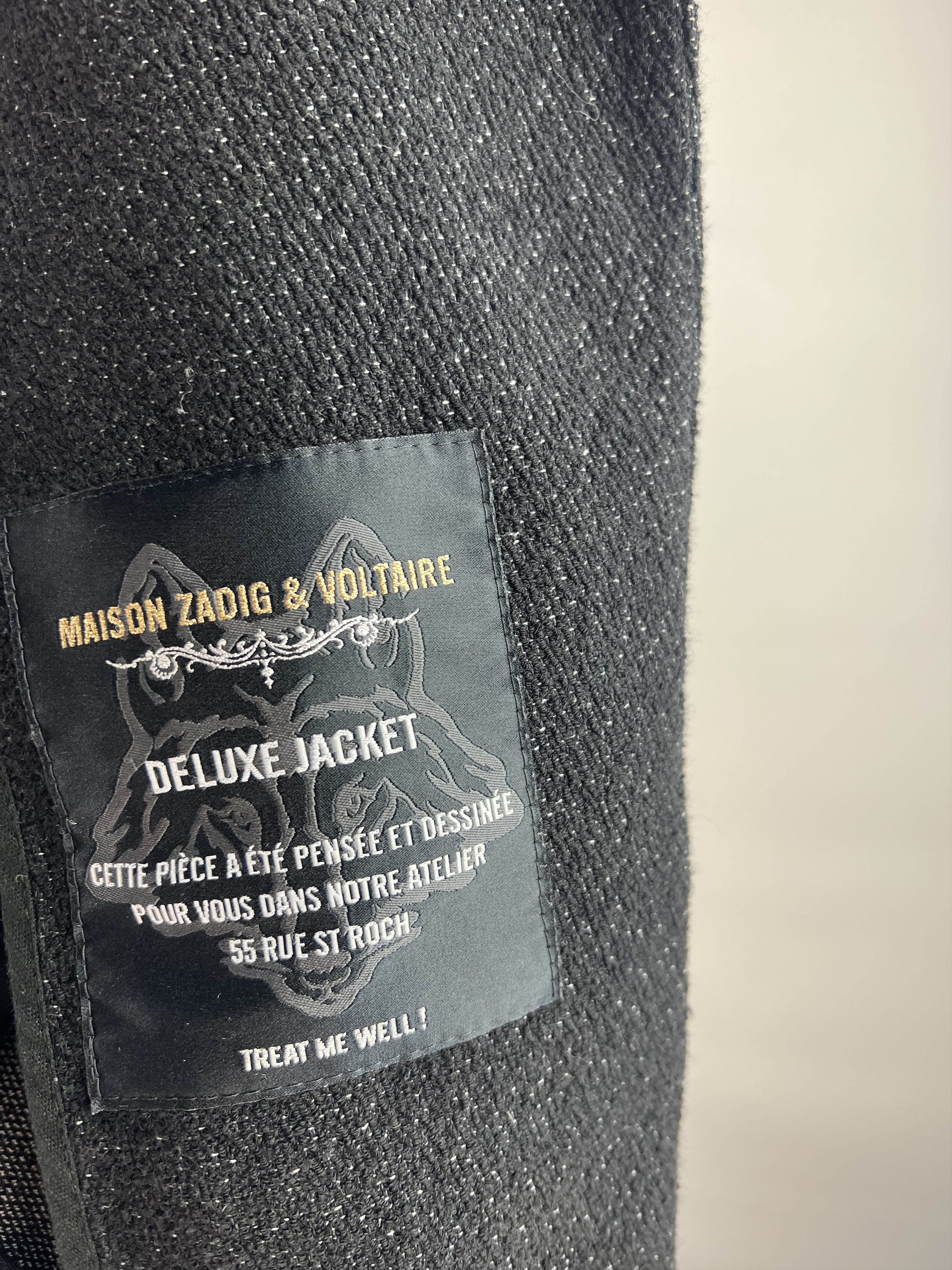 Zadig & Voltaire Zadig & Voltaire Deluxe Jacket Women's Size 38 Leather Trim Size XS / US 0-2 / IT 36-38 - 7 Thumbnail