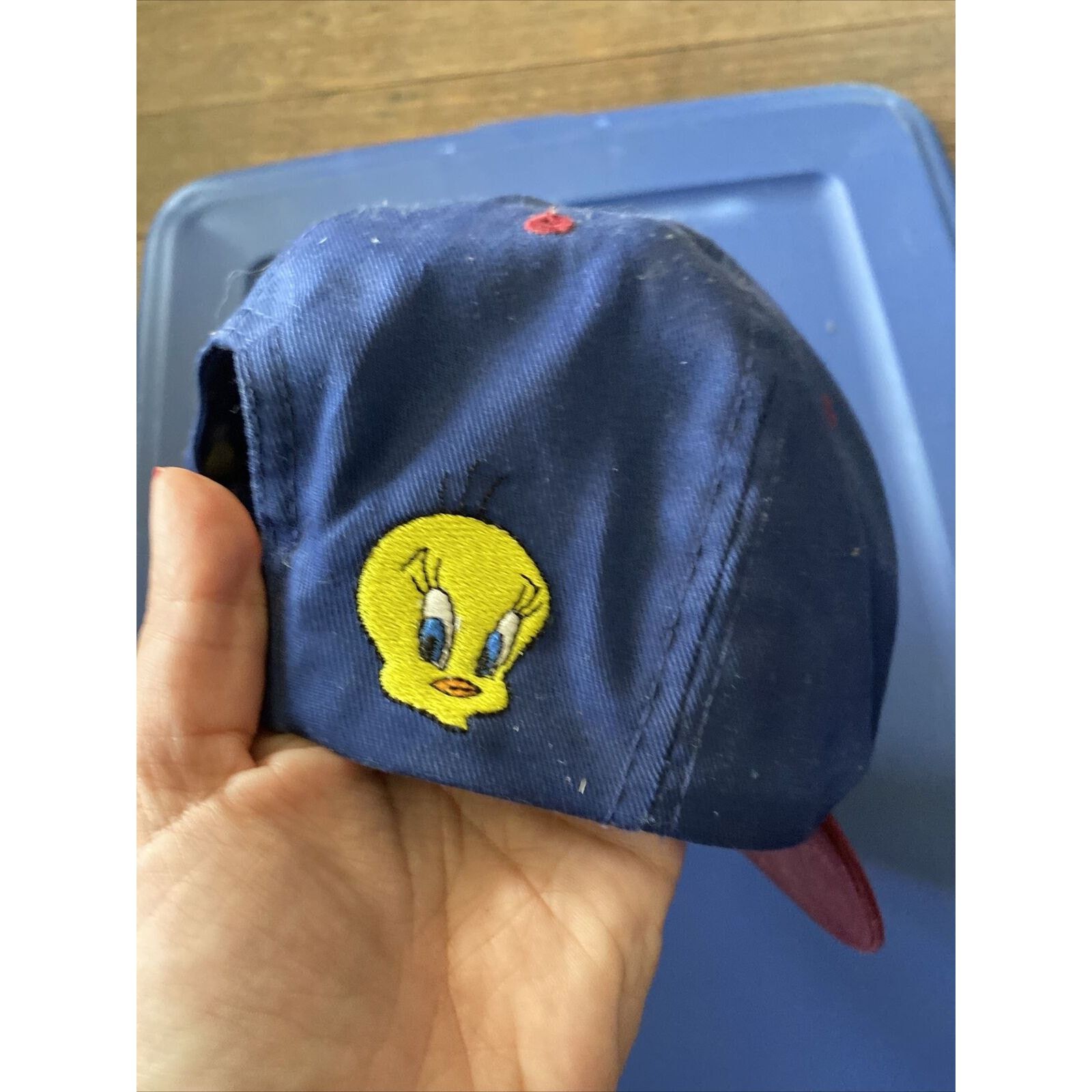 Warner Bros Vintage Hat Looney Tunes Tweety Bird Snapback Cap 1997 Size ONE SIZE - 7 Thumbnail