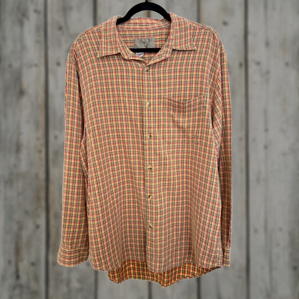 The Territory Ahead The Territory Ahead Shirt Men Long Sleeve Large Multicolor Rainbow Cotton Button Down Casual Pride L Size US L / EU 52-54 / 3 - 1 Thumbnail