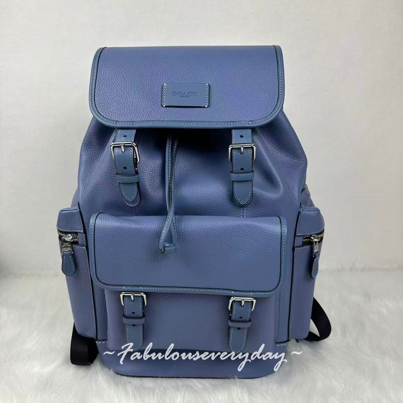 Coach Coach Men's Sprint Backpack Leather/Silver/Light Denim CBI11 Size ONE SIZE - 1 Thumbnail