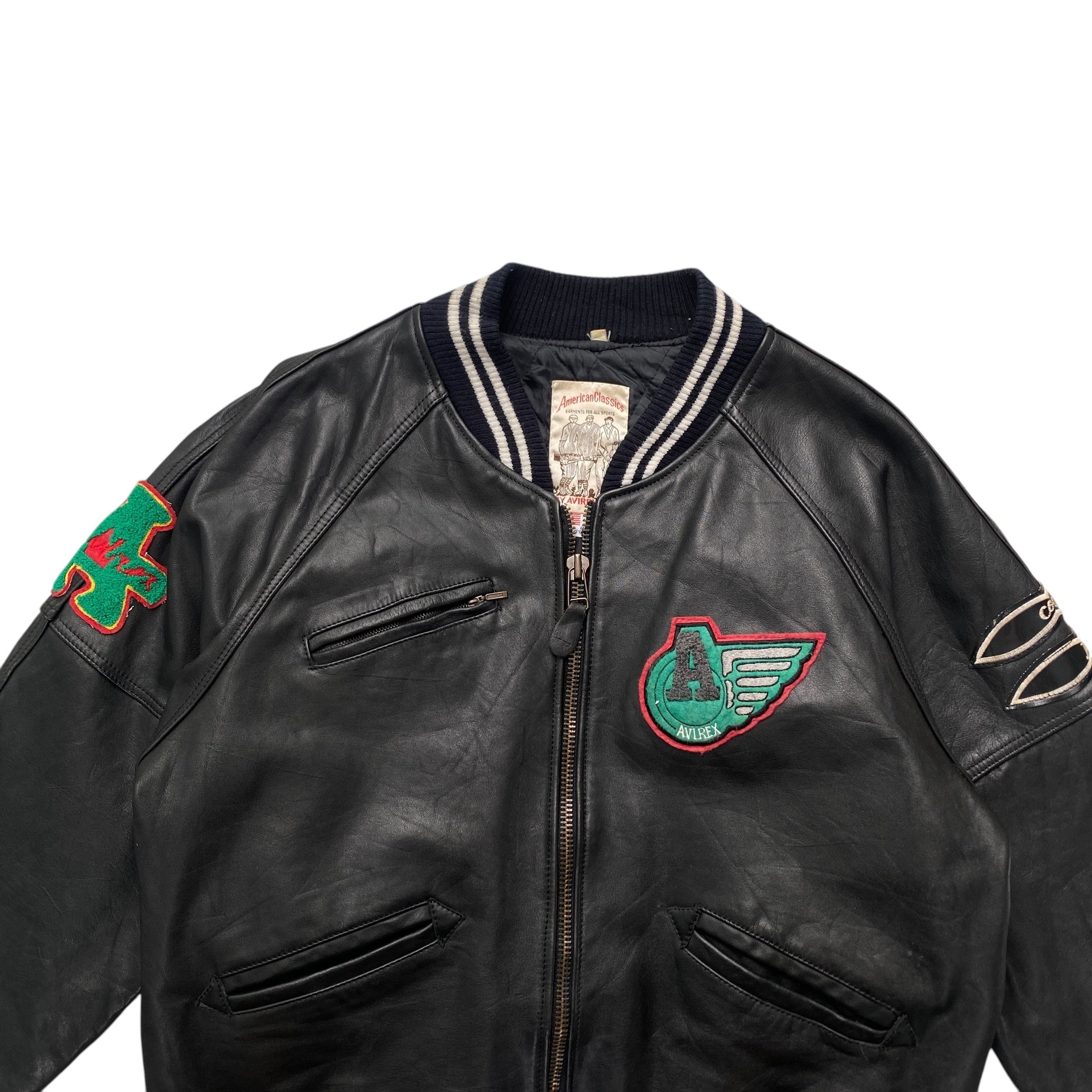 Avirex × Vintage Vintage Avirex Leather Varsity Jacket Champions Size US M / EU 48-50 / 2 - 3 Thumbnail