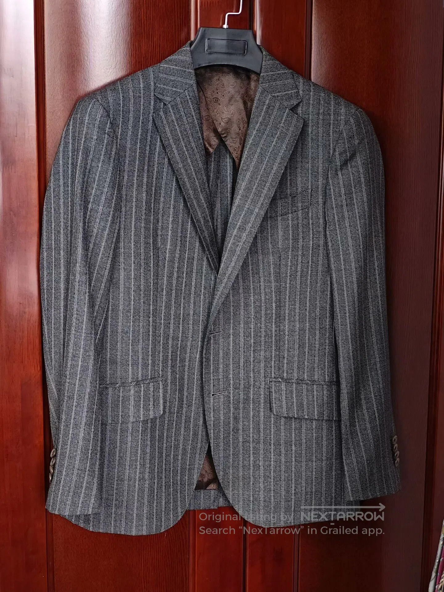 Japanese Brand Custom Dormeuil Wool Suit Jacket. Size US S / EU 44-46 / 1 - 1 Thumbnail