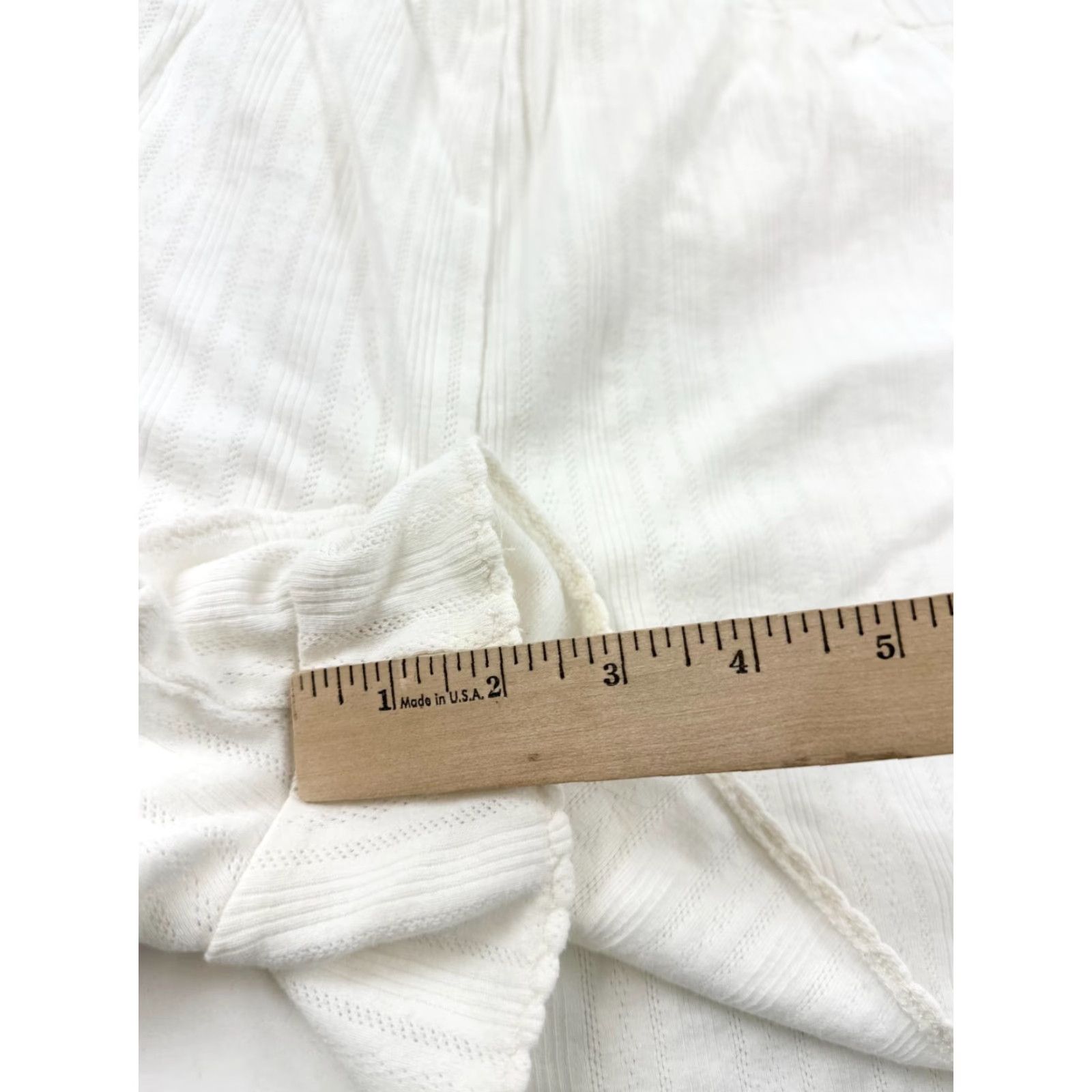 J.Crew VINTAGE J.Crew Women's Pajama Shorts Plus 3X Ivory Sleepwear 2" Inseam Size 40" / US 18 - 7 Thumbnail