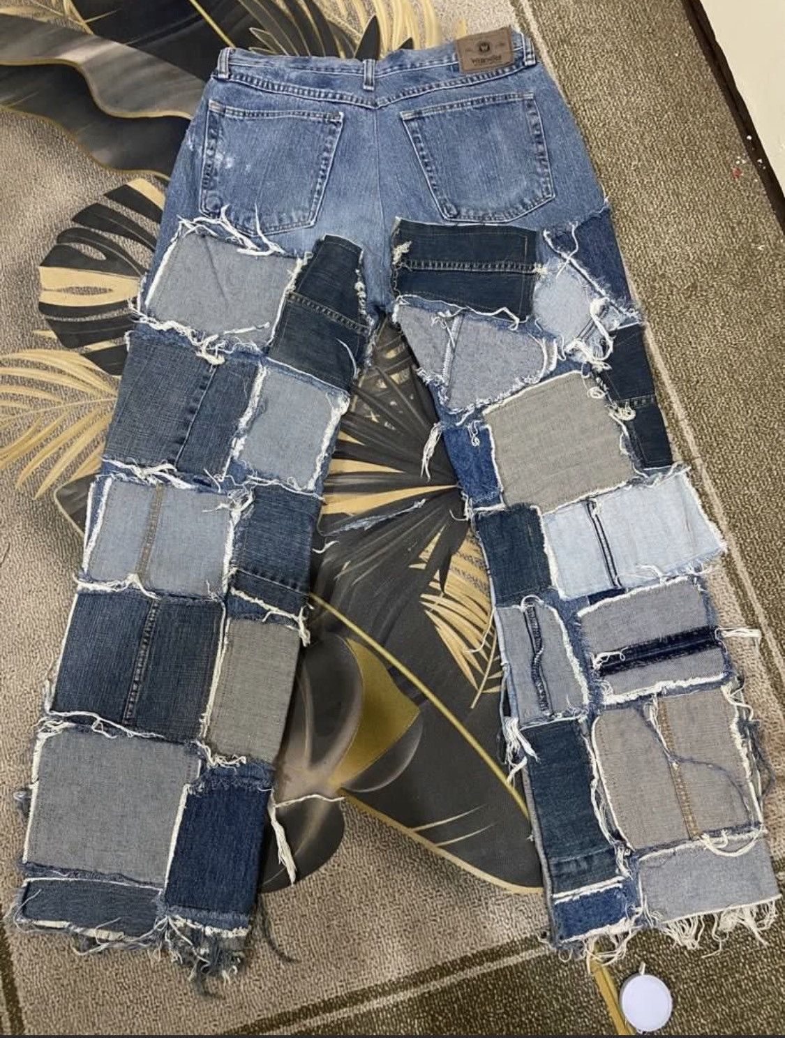 If Six Was Nine × Wrangler Wrangler rework patchwork denim 🦆 Size US 32 / EU 48 - 2 Thumbnail