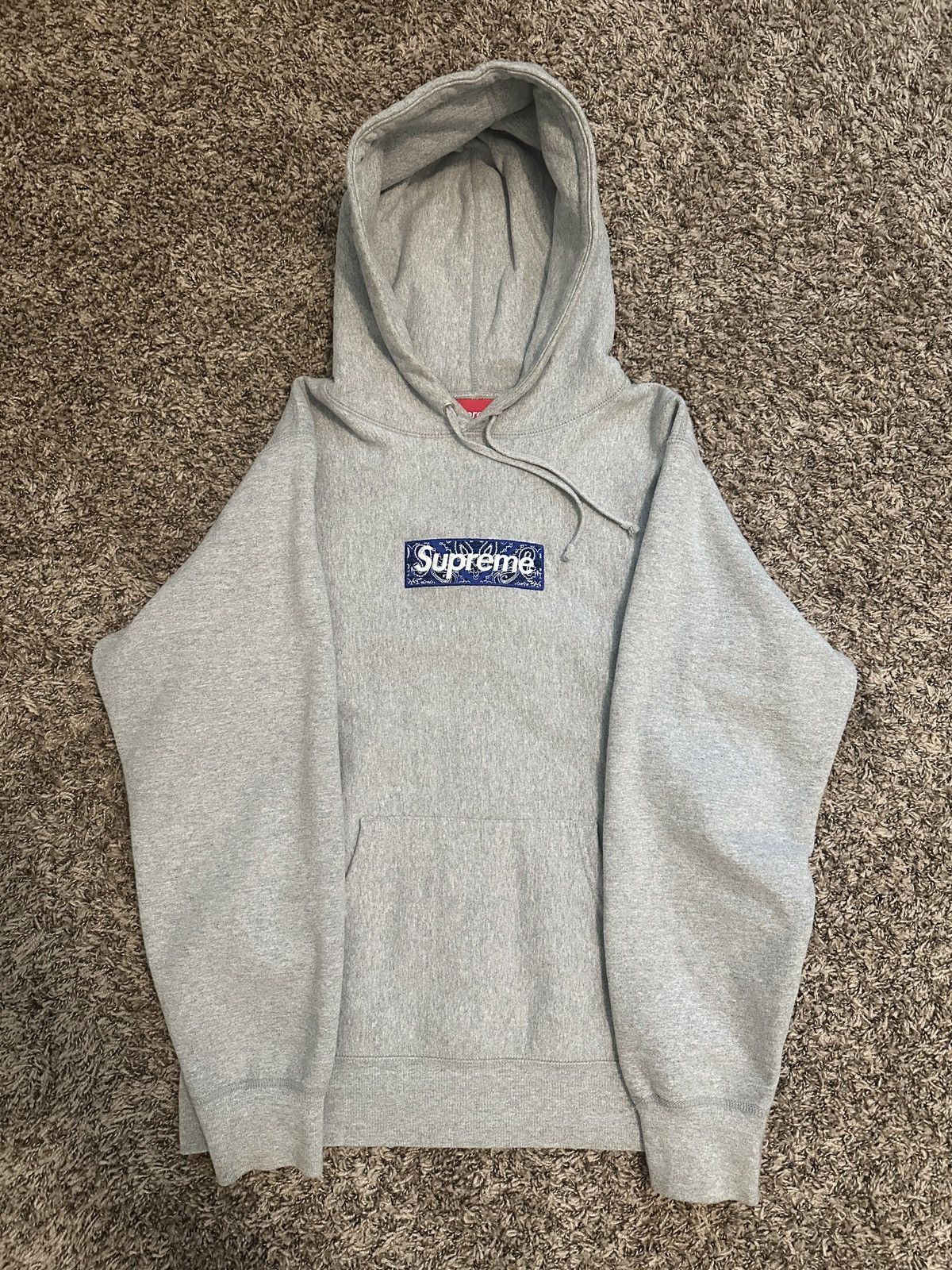 Grey Orange Supreme Box Logo Hoodie Ash Grey WTS] [DS] Bling Box