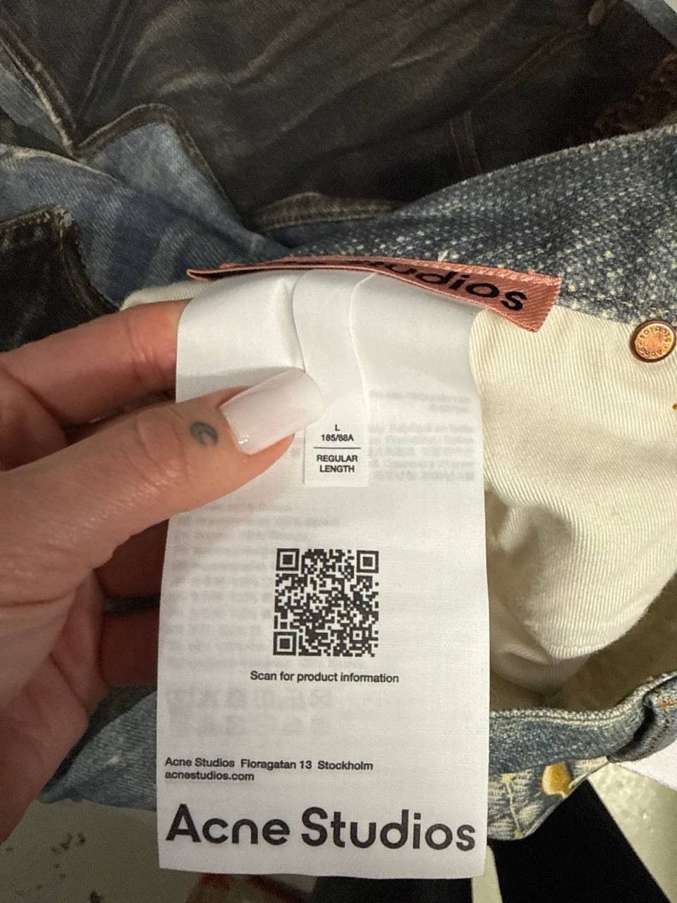 Acne Studios Acne Studios Trompe L’Oeil Low Rise Straight Jeans Size US 34 / EU 50 - 6 Thumbnail