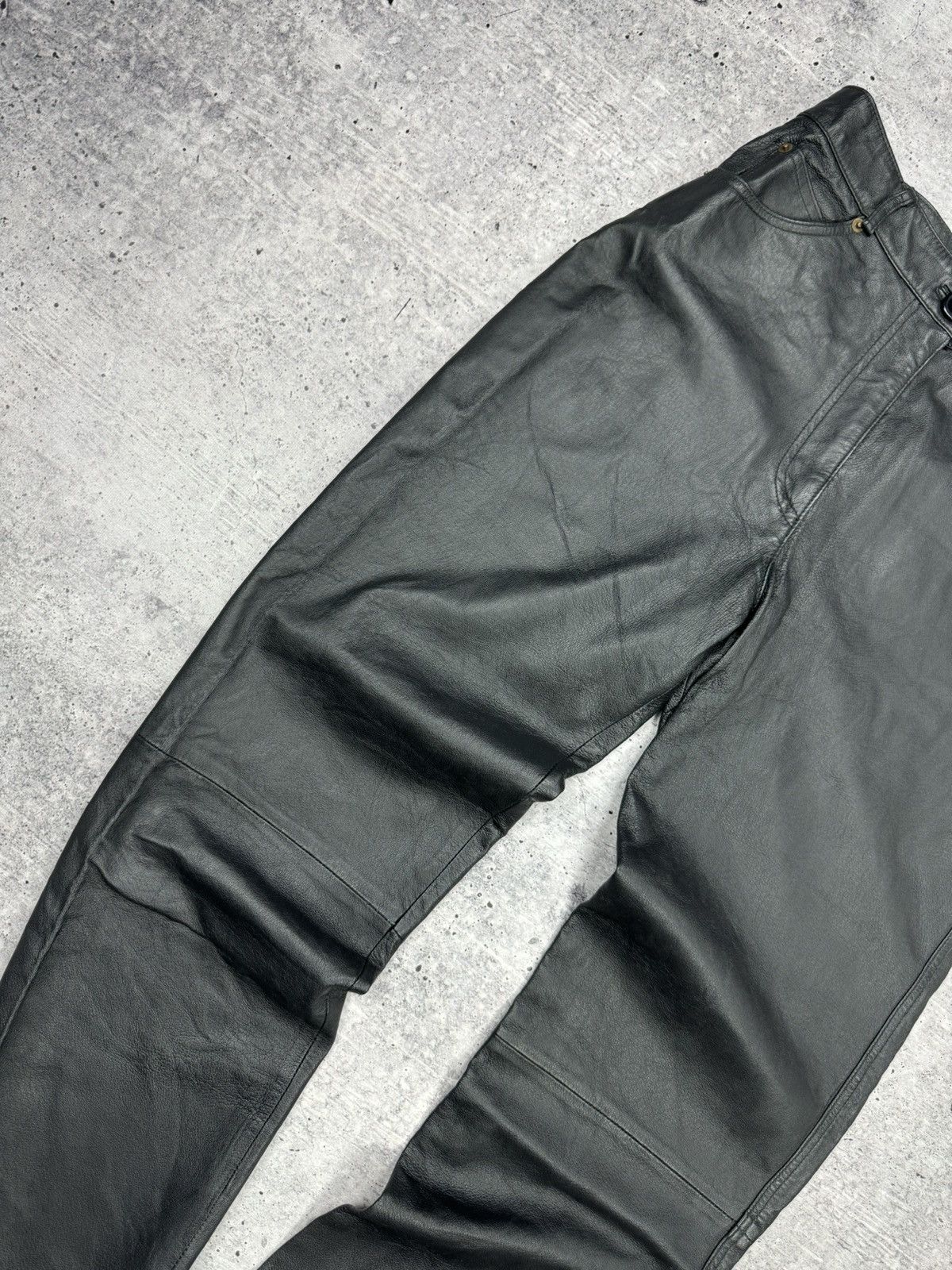 Genuine Leather × Vintage Vintage 90’s Y2K Style Casual Cowboy Genuine Leather Pants Size US 30 / EU 46 - 5 Thumbnail