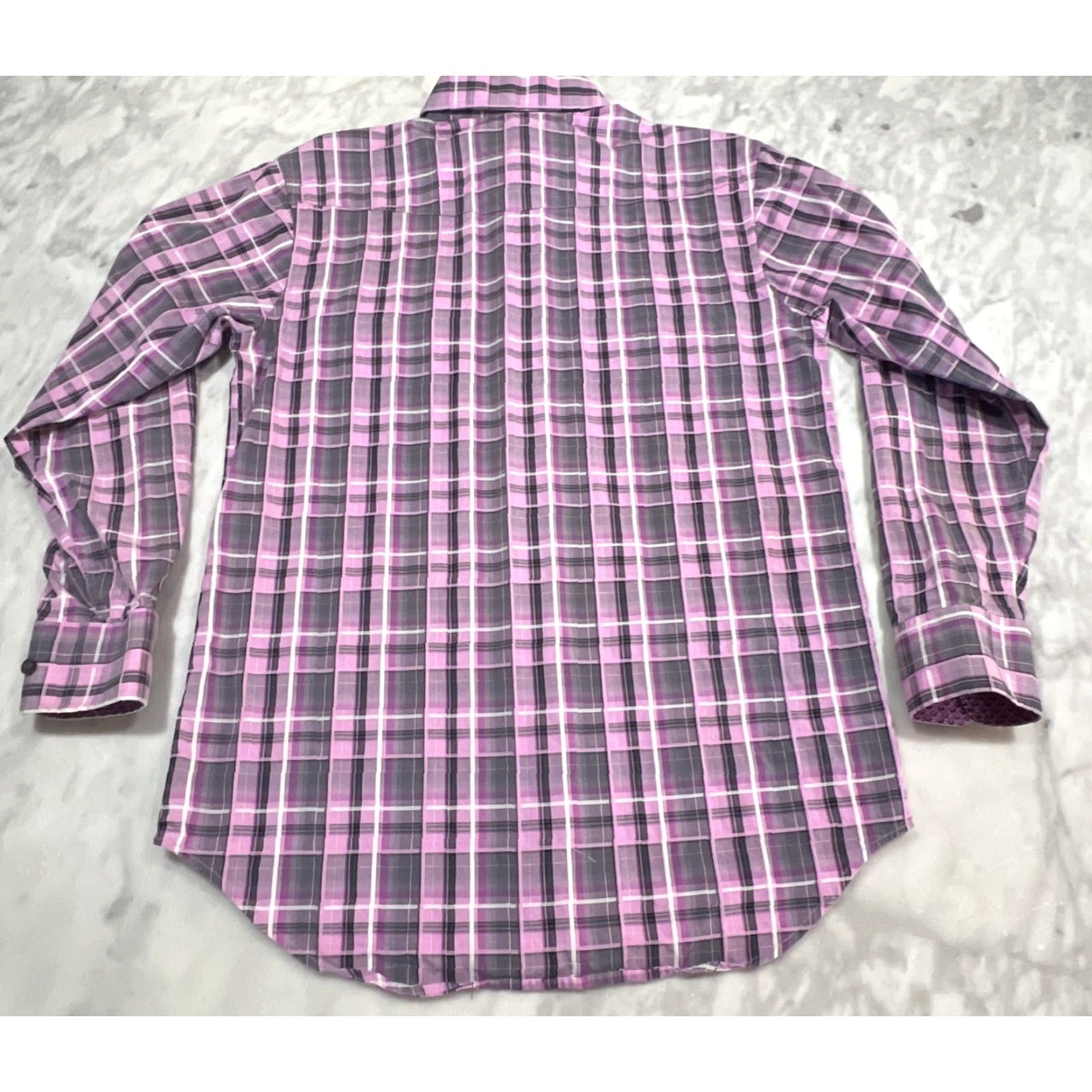 Vintage Panhandle Select Shirt Men’s Medium Button Down Plaid Pink Gray Long Sleeve Size US M / EU 48-50 / 2 - 4 Thumbnail