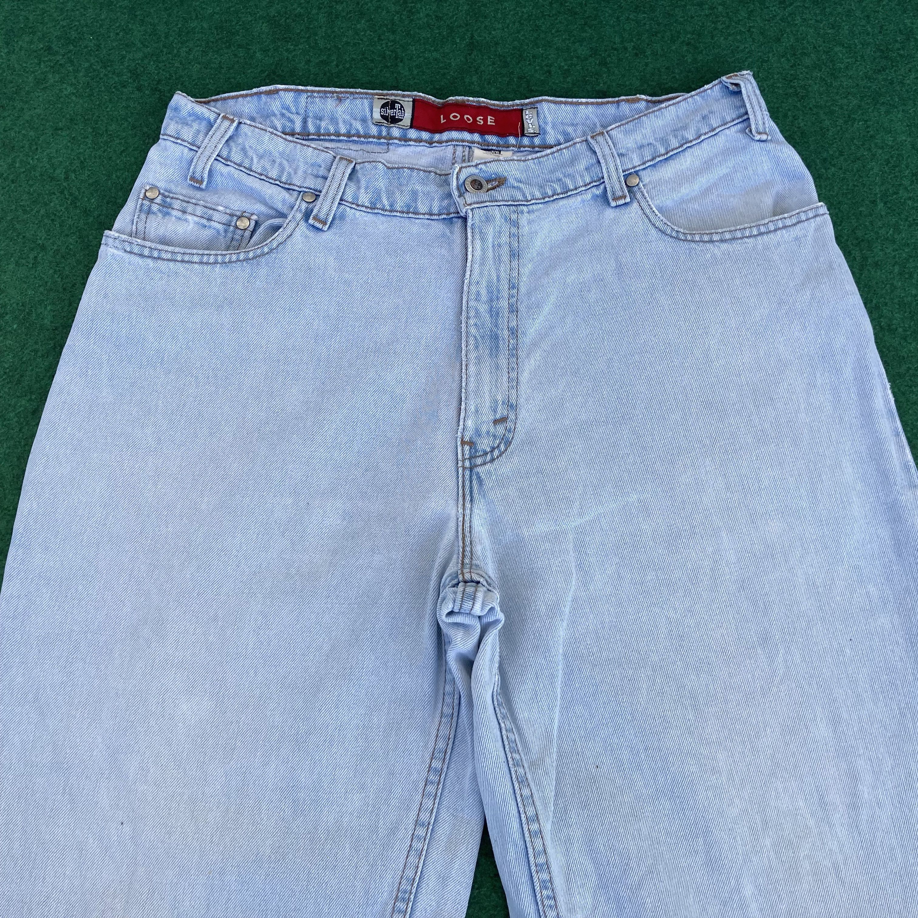 Levi's × Vintage Vtg Levis Silvertab Loose Baggy Sz 33 90s Ripped 90s Jeans Size US 33 - 3 Thumbnail